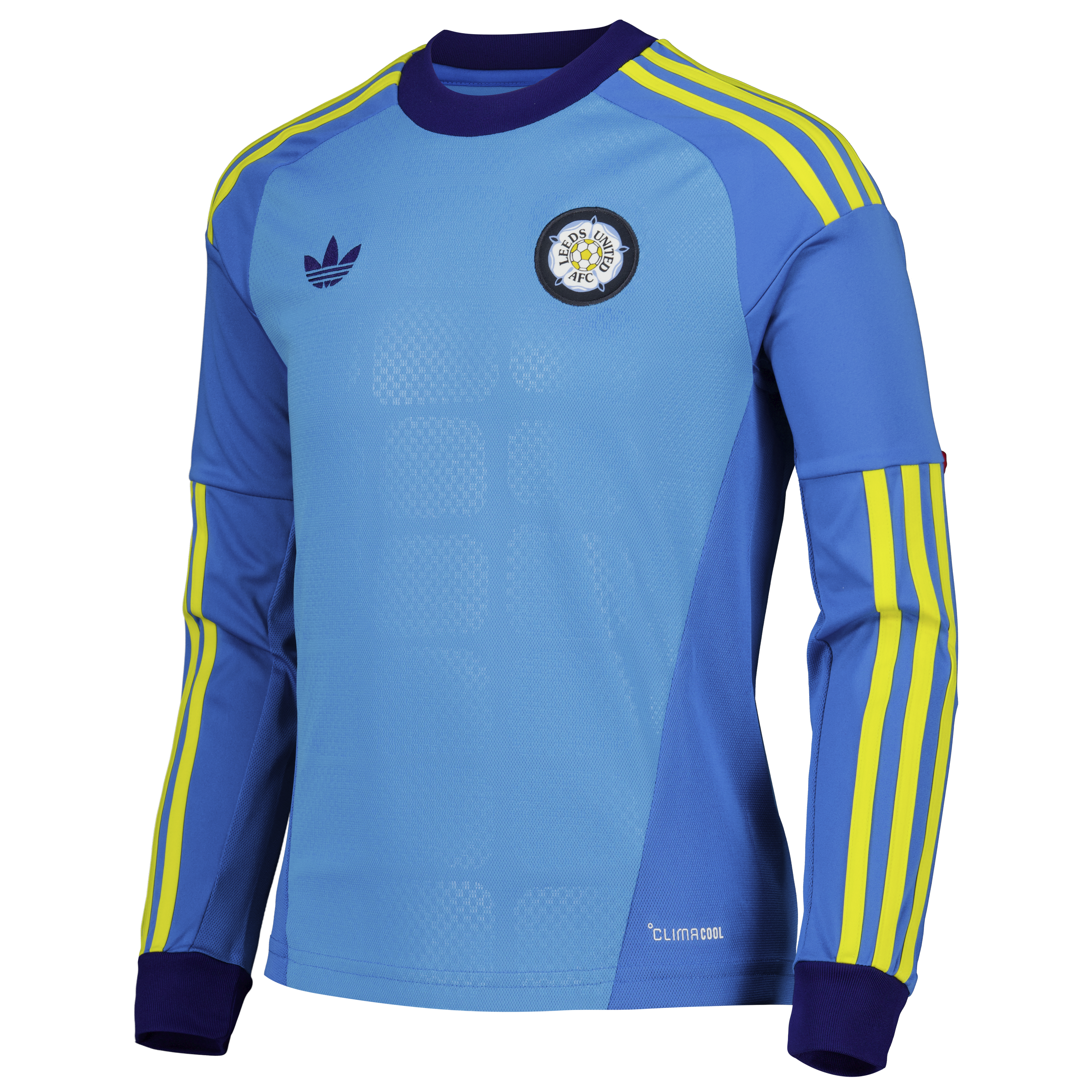 Leeds United adidas Goalkeeper Shirt 2026-27 - Long Sleeve - Kids with Zetterer 16 Cup printing, , rebel_hi-res