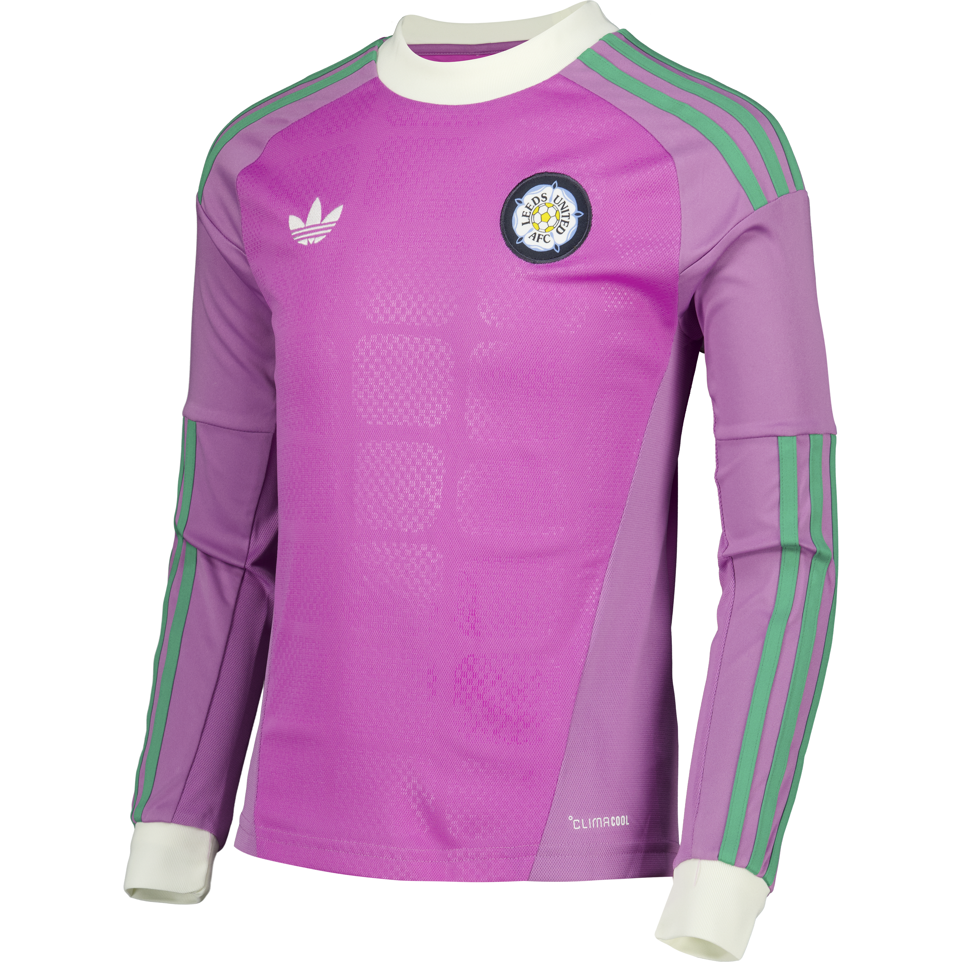 Leeds United adidas Goalkeeper Shirt 2026-27 - Long Sleeve - Kids with Zetterer 16 Cup printing, , rebel_hi-res