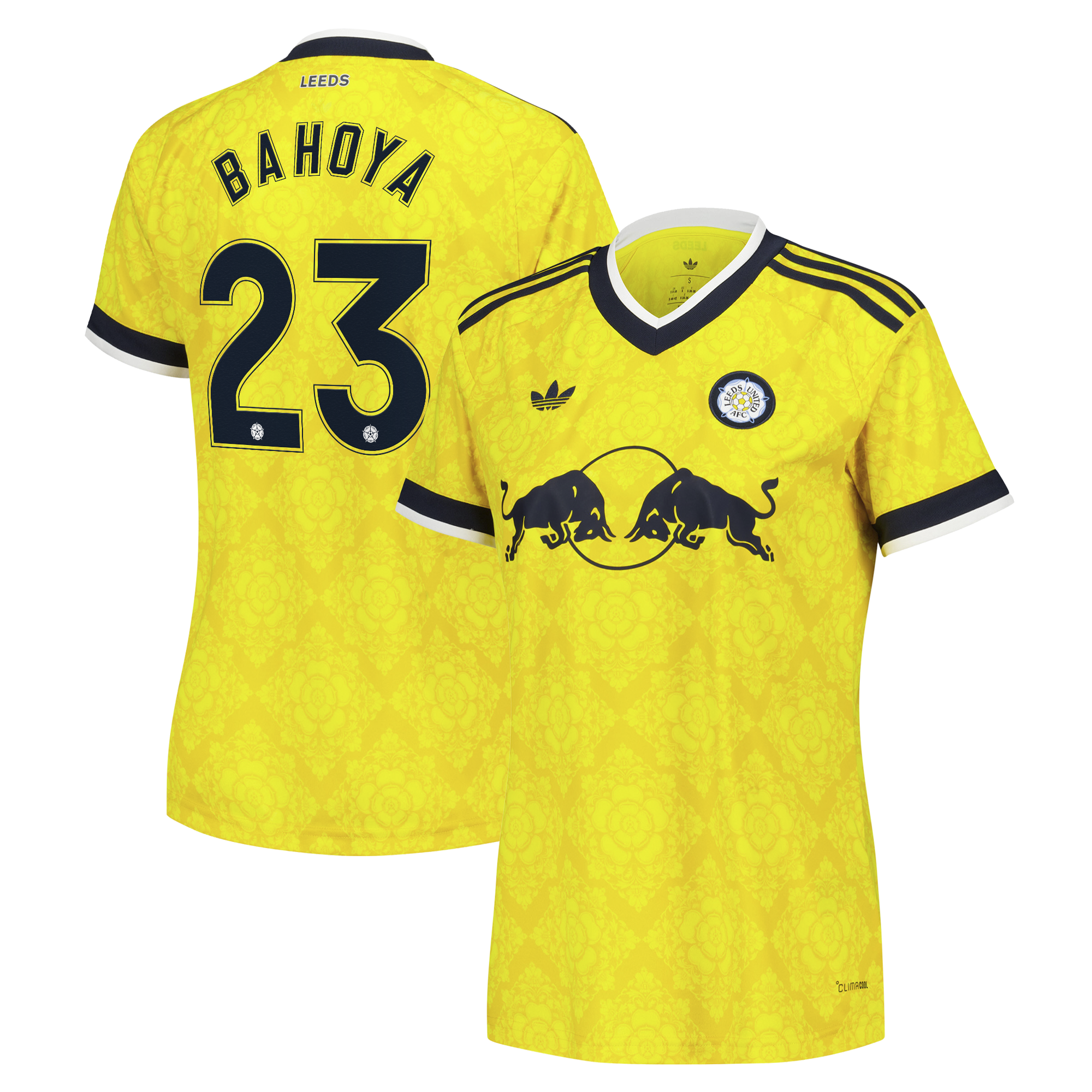 Leeds United adidas Away Shirt 2026-27 - Womens with Bahoya 23 Cup printing, , rebel_hi-res