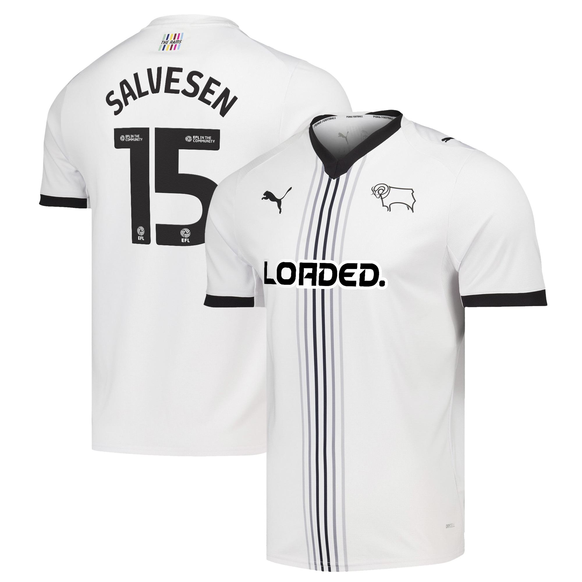Derby County PUMA Home Shirt 2026-27 - Outsize with Salvesen 15 printing, , rebel_hi-res