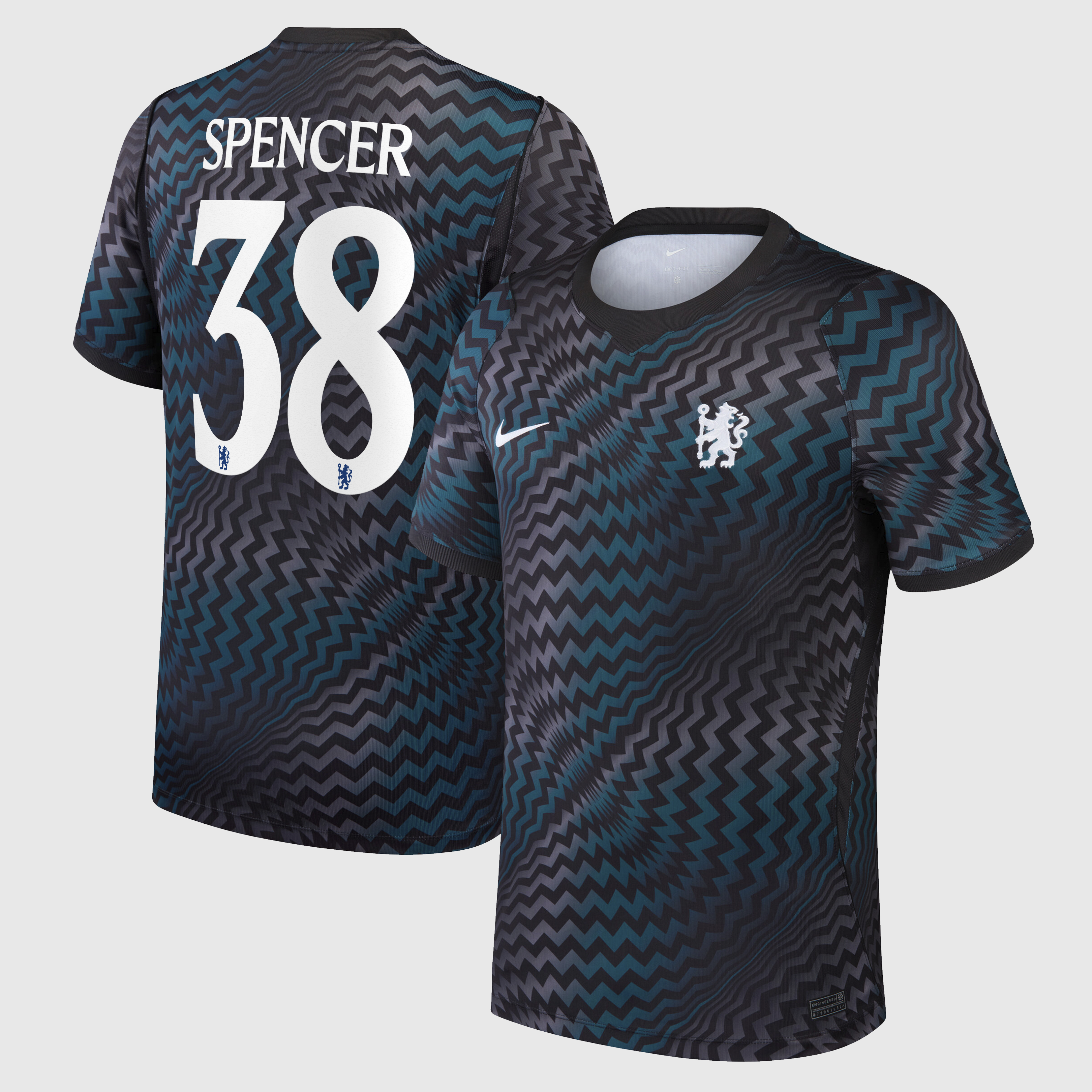 Chelsea Cup Nike Goalkeeper Stadium Shirt 2026-27 with Spencer 38 printing, , rebel_hi-res