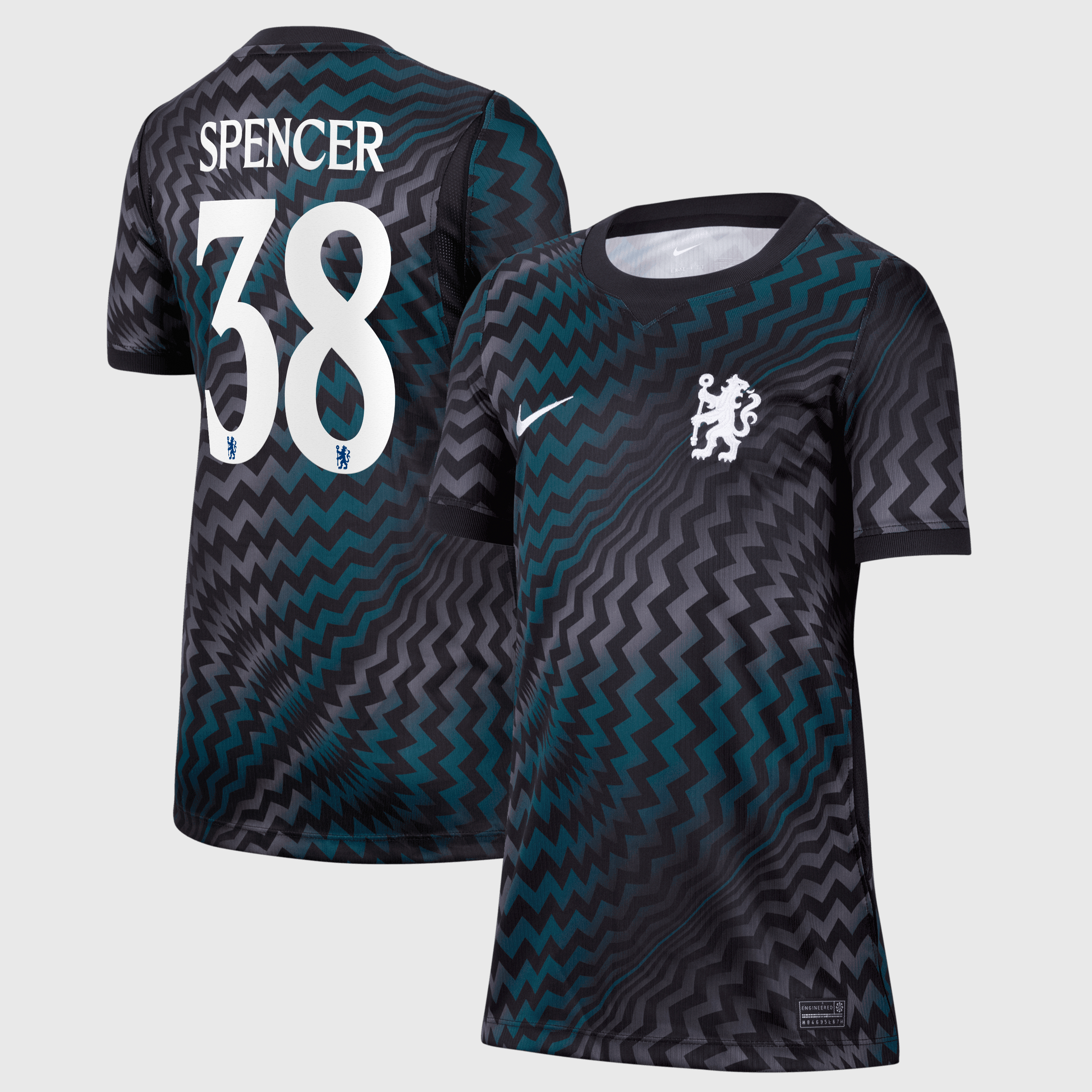 Chelsea Cup Nike Goalkeeper Stadium Shirt 2026-27 - Kids with Spencer 38 printing, , rebel_hi-res