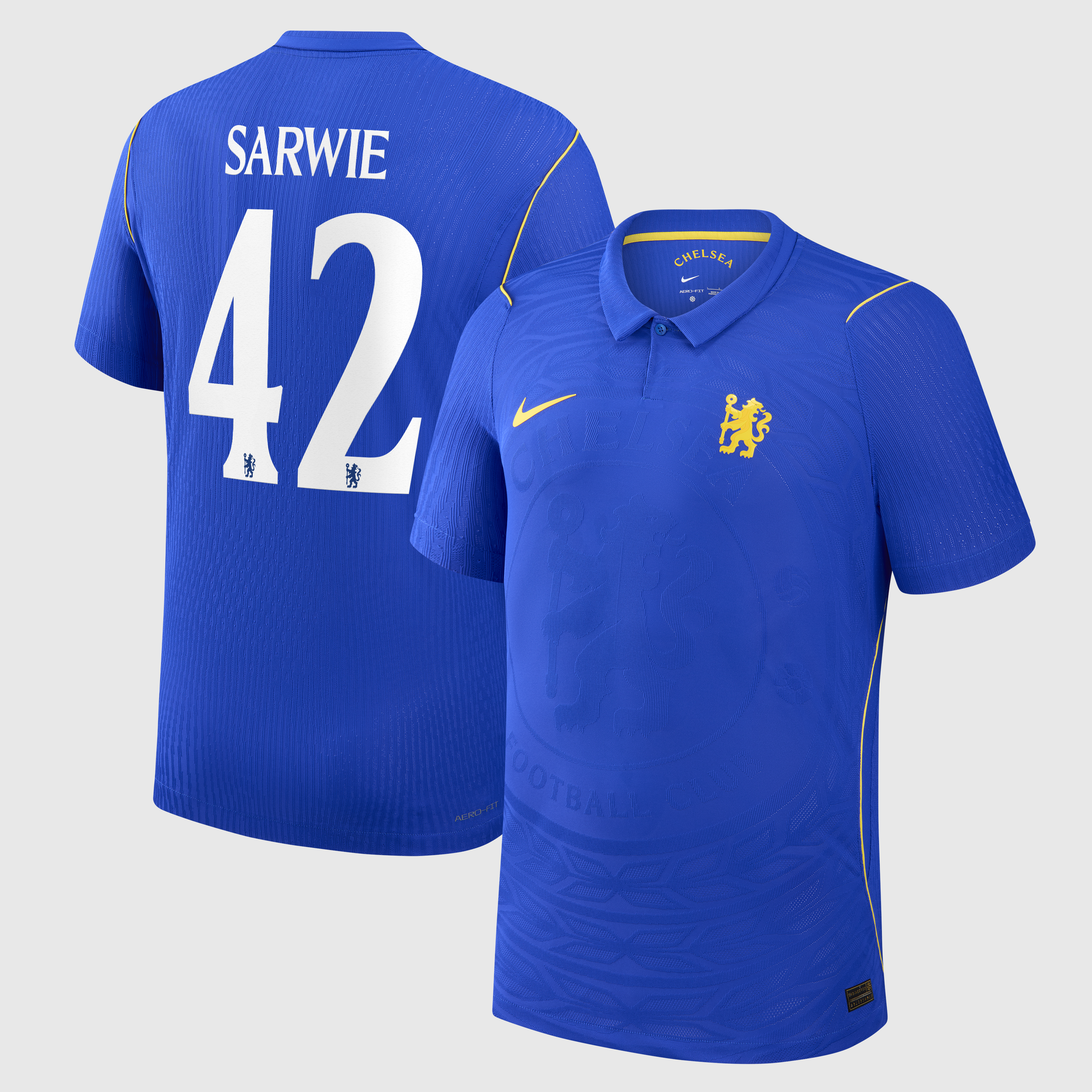 Chelsea Cup Nike Home Aero-FIT Match Shirt 2026-27 with Sarwie 42 printing, , rebel_hi-res