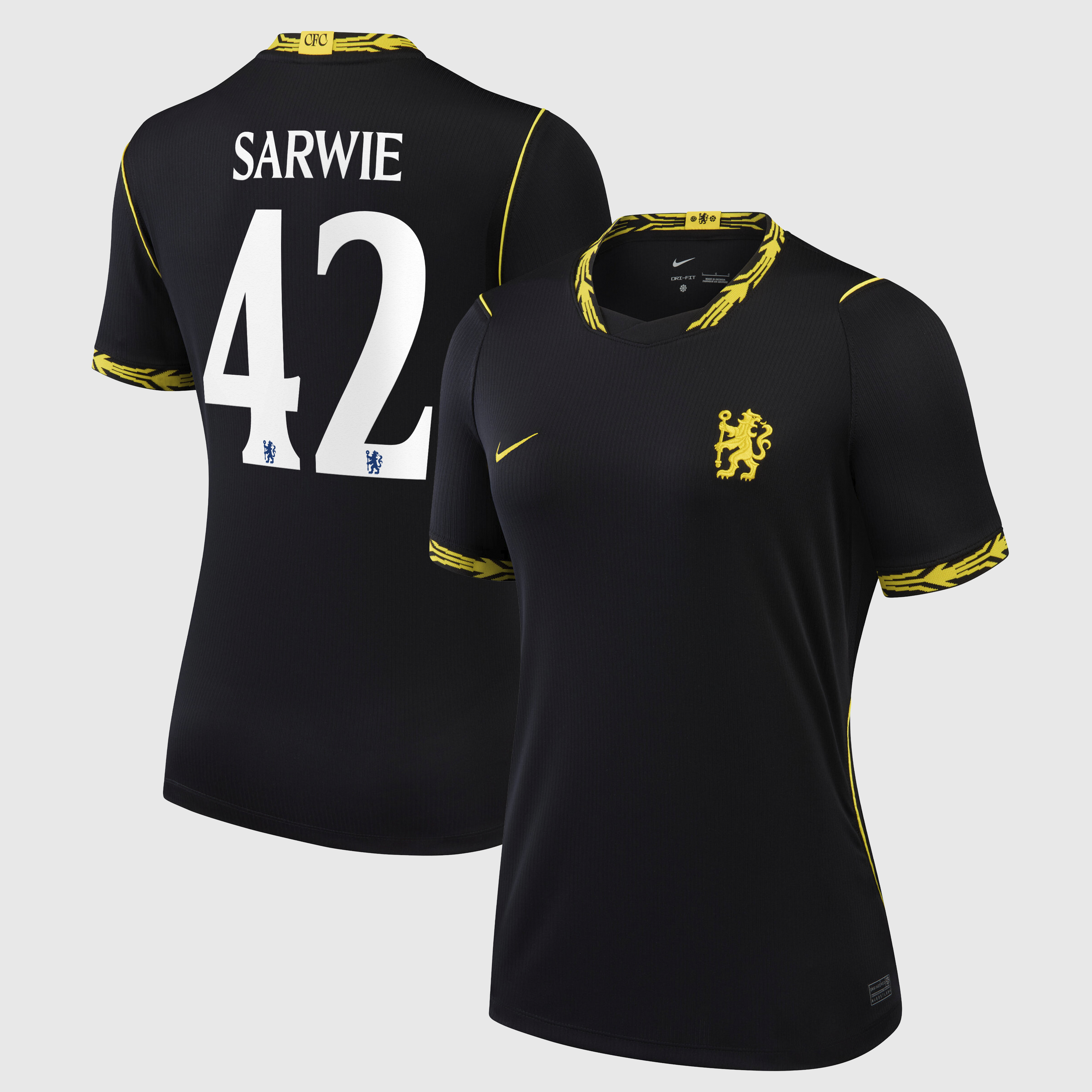 Chelsea Cup Nike Away Stadium Shirt 2026-27 - Womens with Sarwie 42 printing, , rebel_hi-res