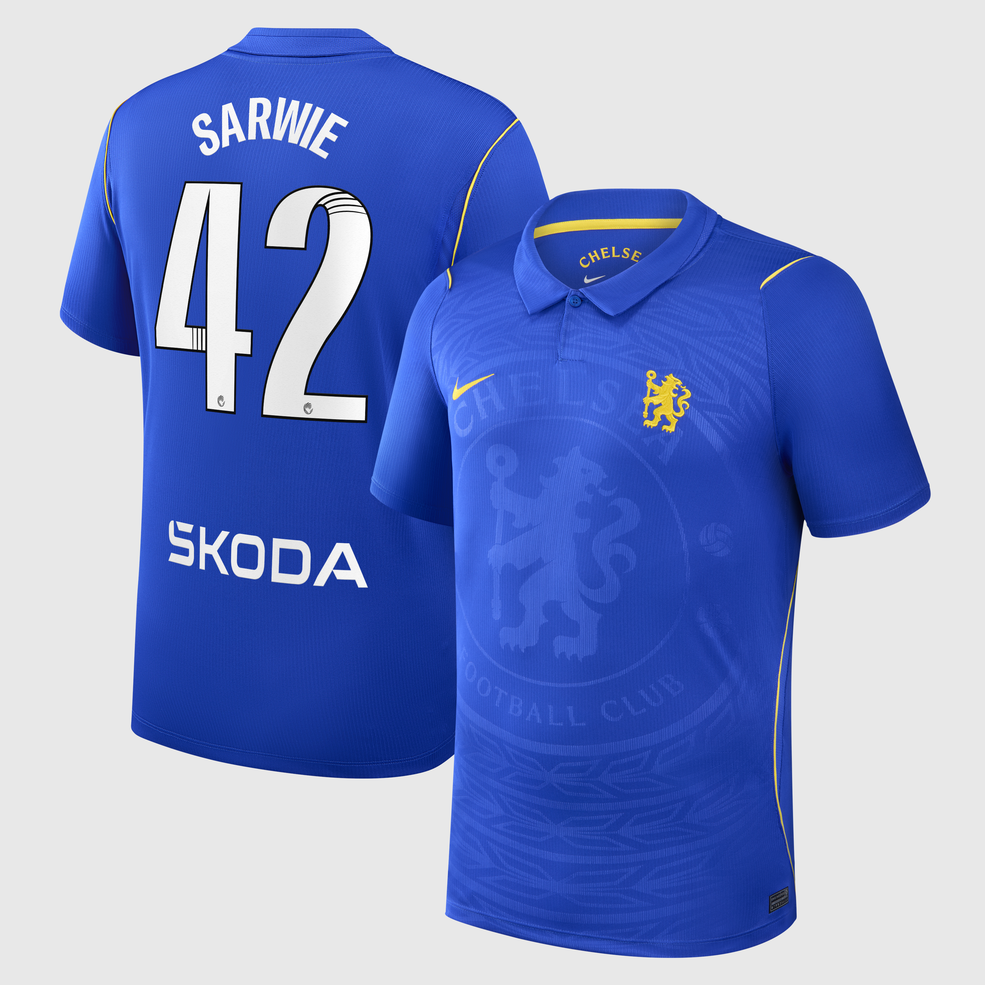 Chelsea WSL Nike Home Stadium Shirt 2026-27 with Sarwie 42 printing, , rebel_hi-res