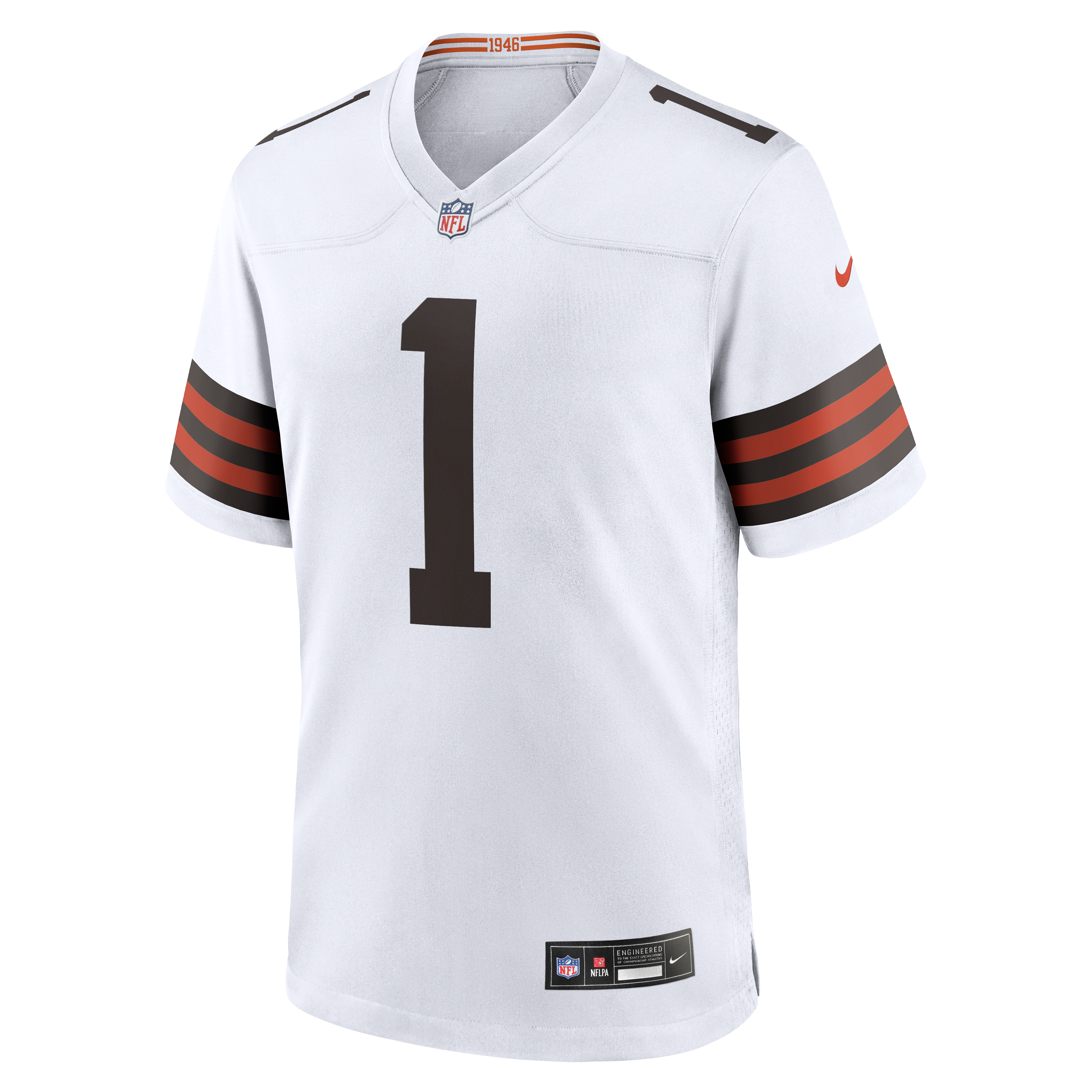 Cleveland Browns Nike Game Road Jersey - White - KC Concepcion Jr. - Mens, , rebel_hi-res