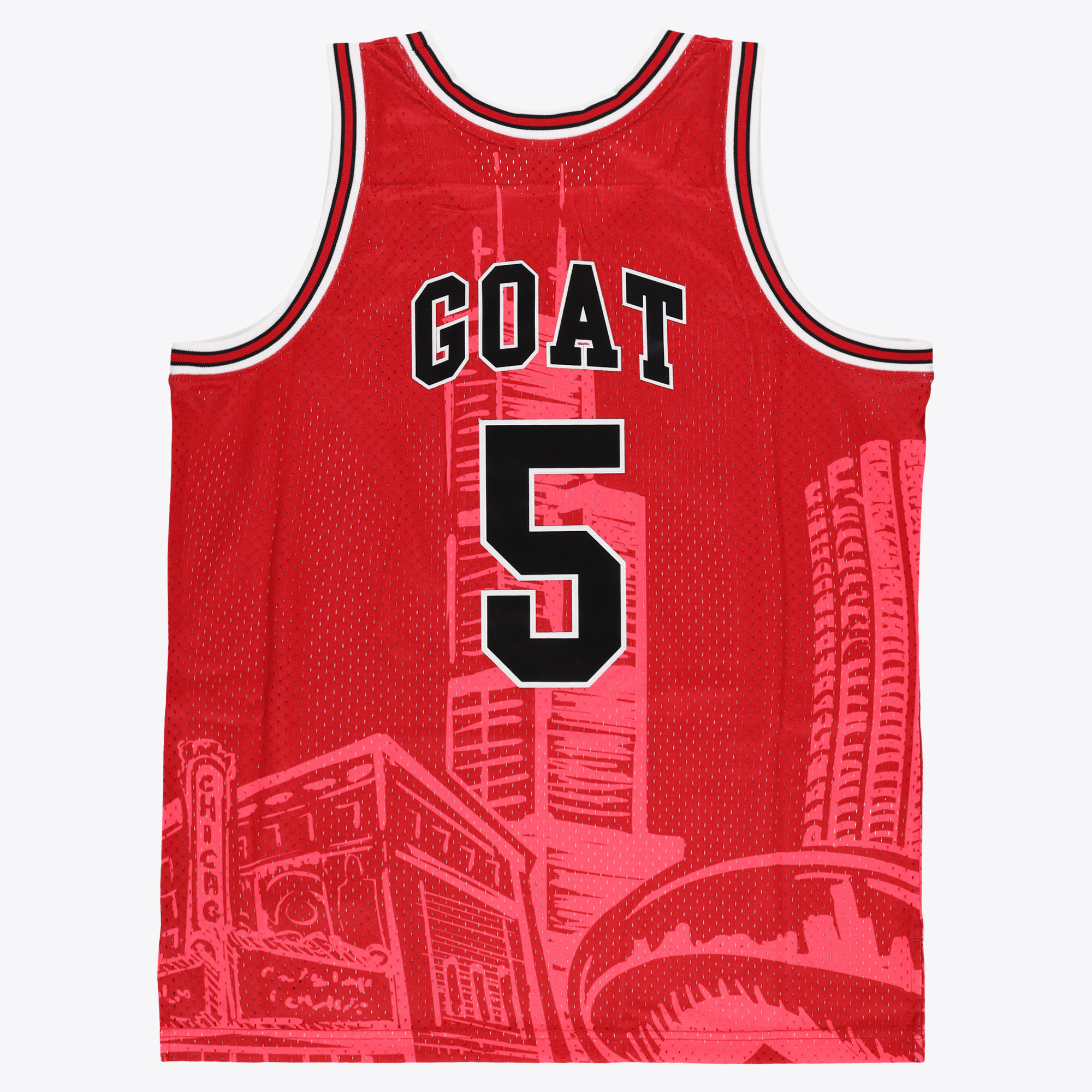 Chicago Bulls Mitchell & Ness X Polo G BR Remix Jersey &ndash; Red, , rebel_hi-res