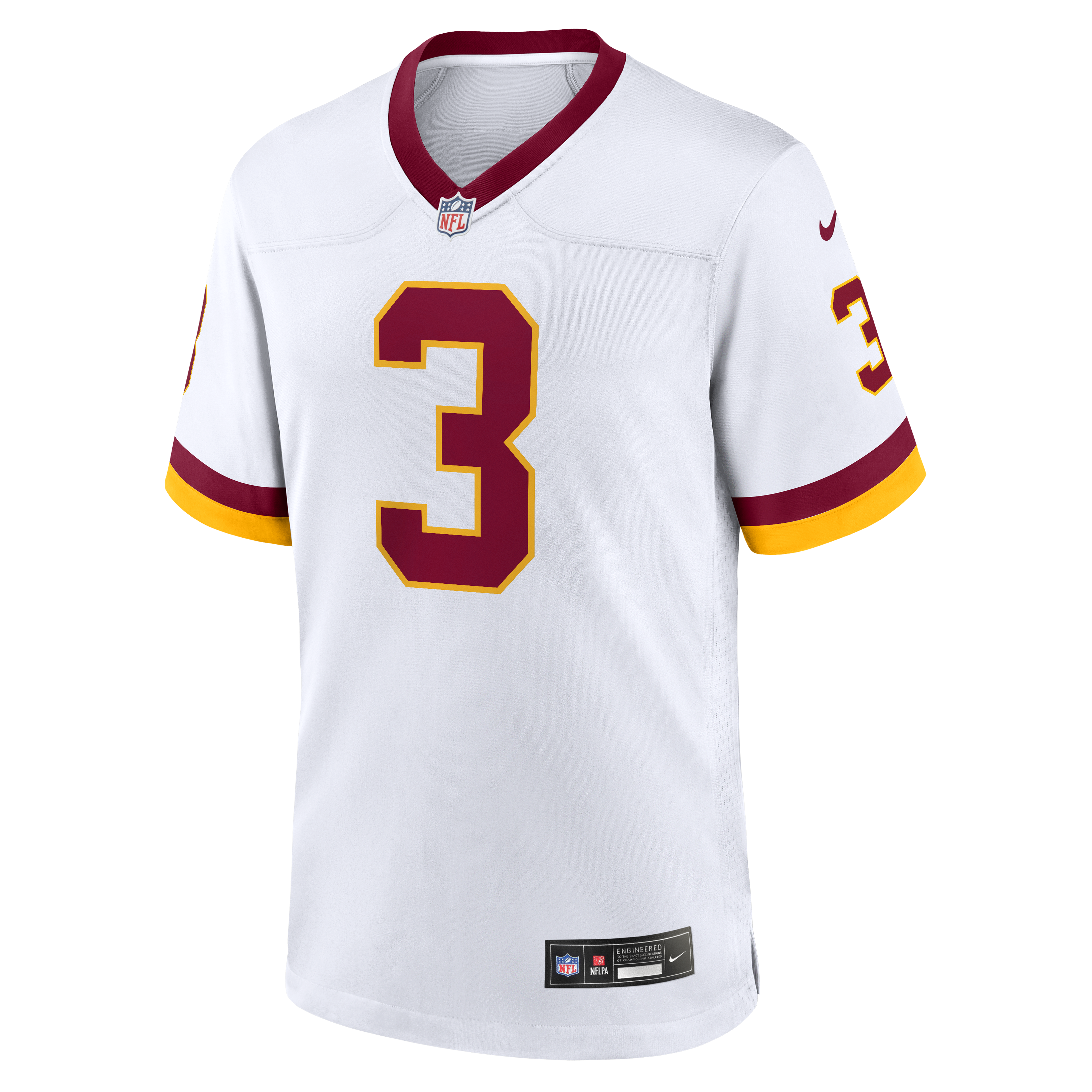 Washington Commanders Nike Game Jersey Road - White - Stefon Diggs - Mens, , rebel_hi-res
