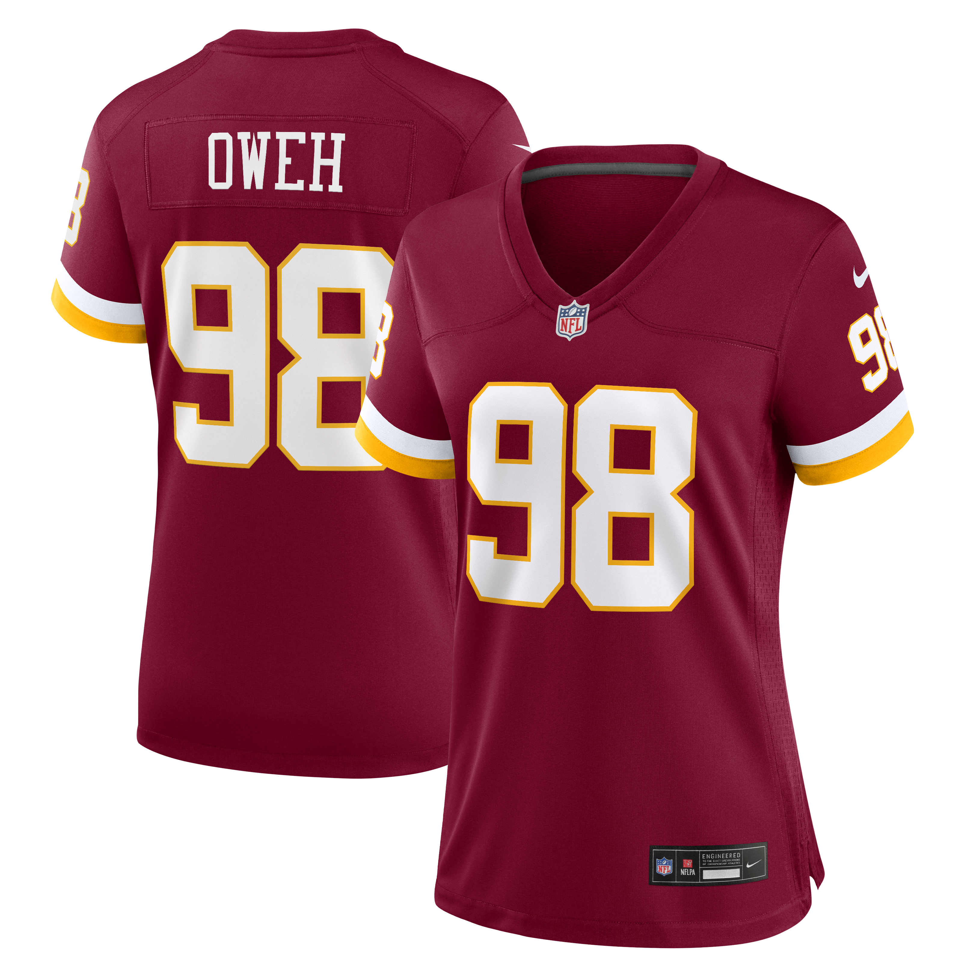 Washington Commanders Nike Game Home Jersey - Burgandy - Odafe Oweh - Womens, , rebel_hi-res