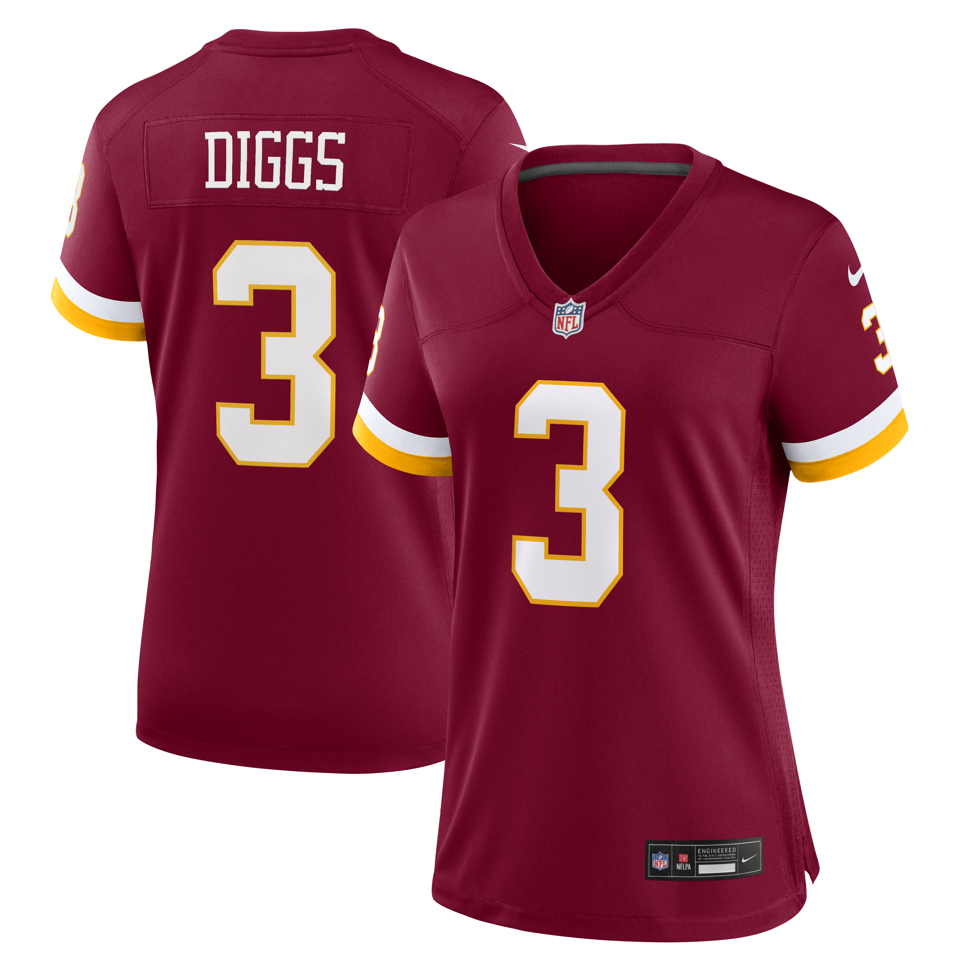 Washington Commanders Nike Game Home Jersey - Burgandy - Stefon Diggs - Womens, , rebel_hi-res