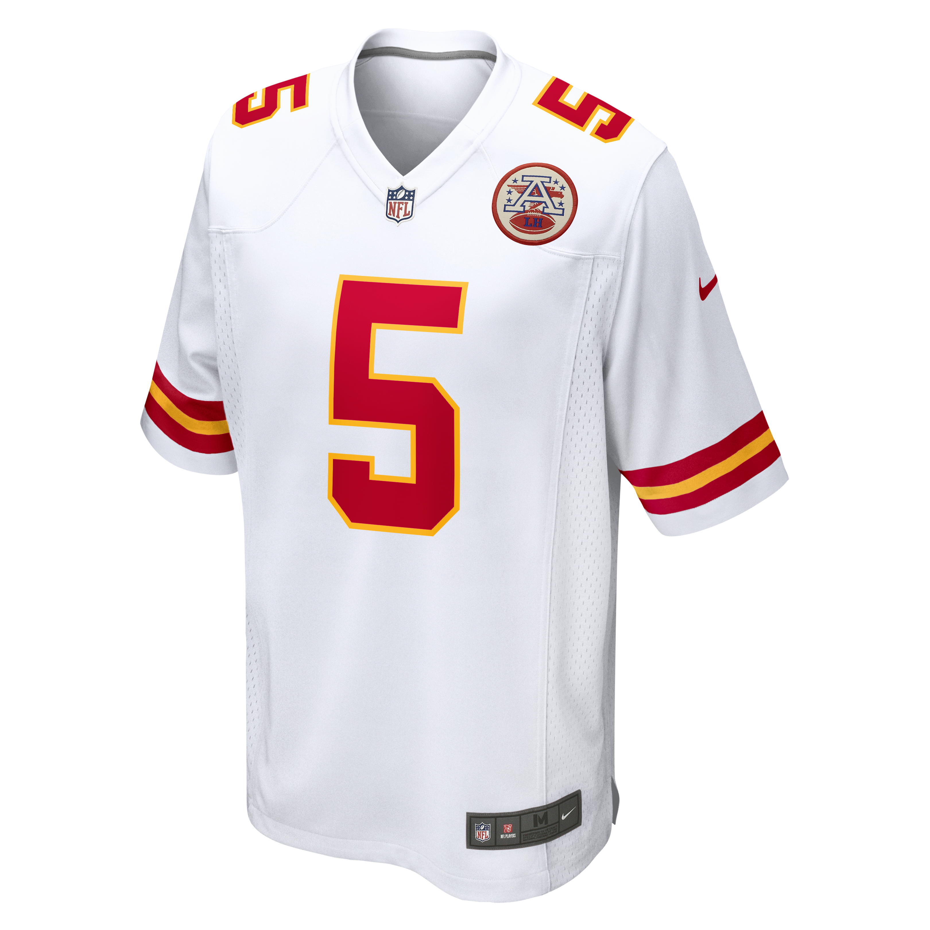 Kansas City Chiefs Nike Game Road Jersey - White - Mansoor Delane - Mens, , rebel_hi-res