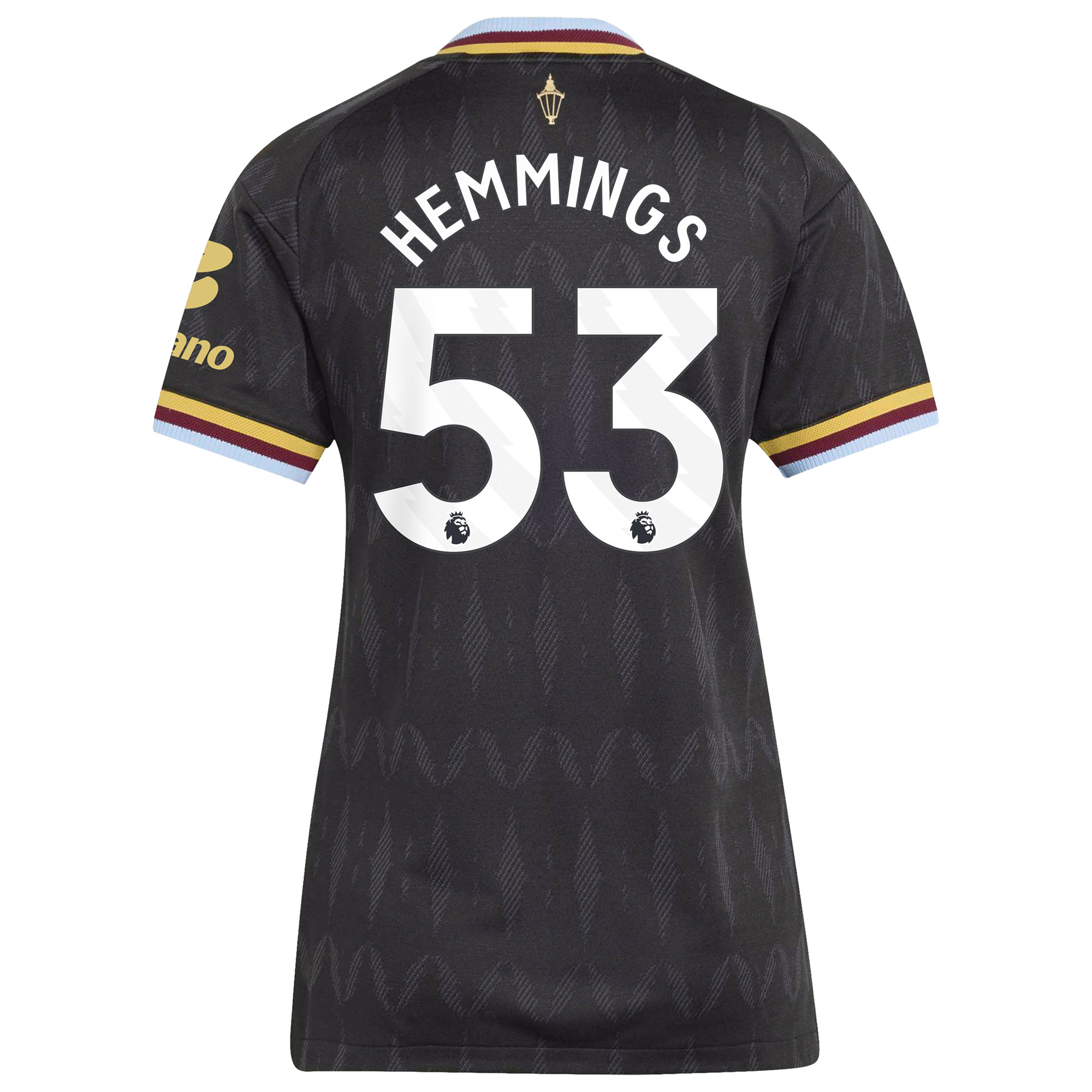 Aston Villa adidas Away Authentic Shirt 2026-27 - Womens with Hemmings 53 printing, , rebel_hi-res