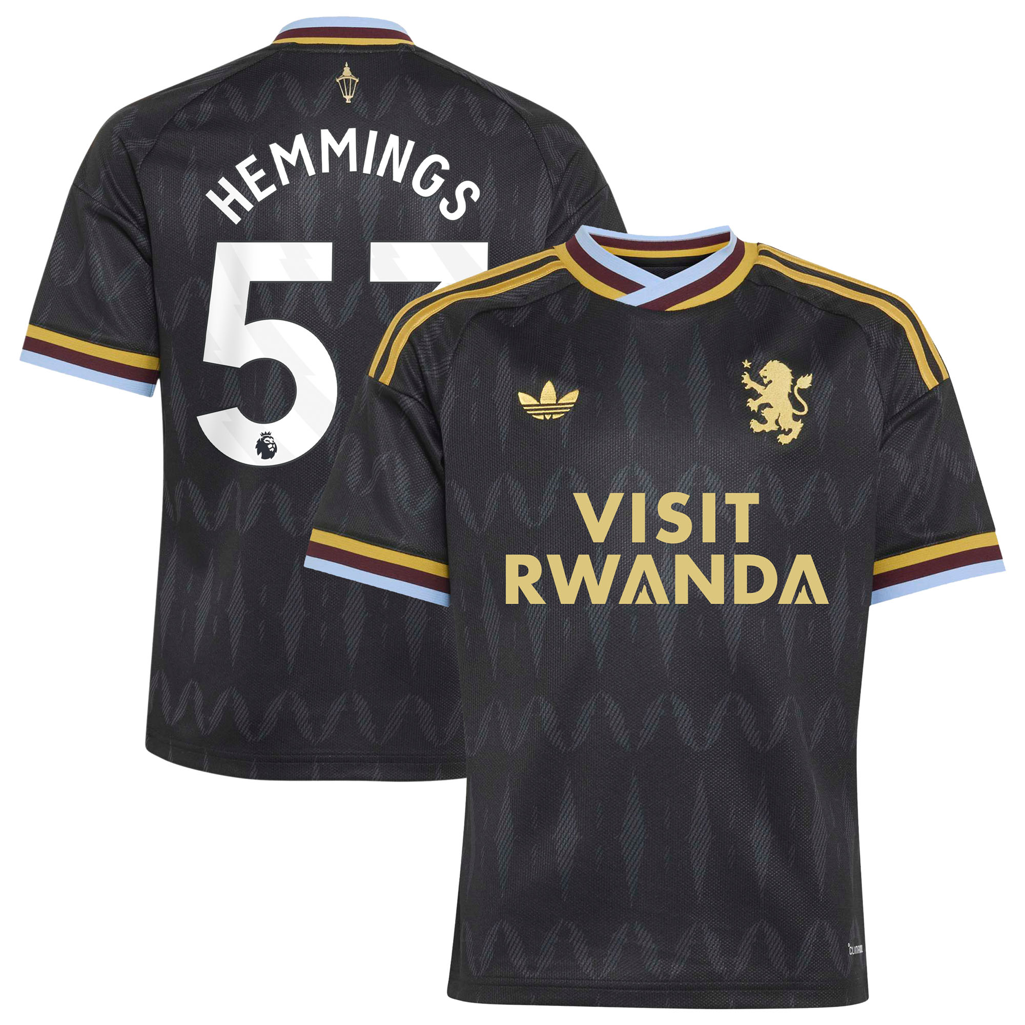 Aston Villa adidas Away Shirt 2026-27 - Kids with Hemmings 53 printing, , rebel_hi-res