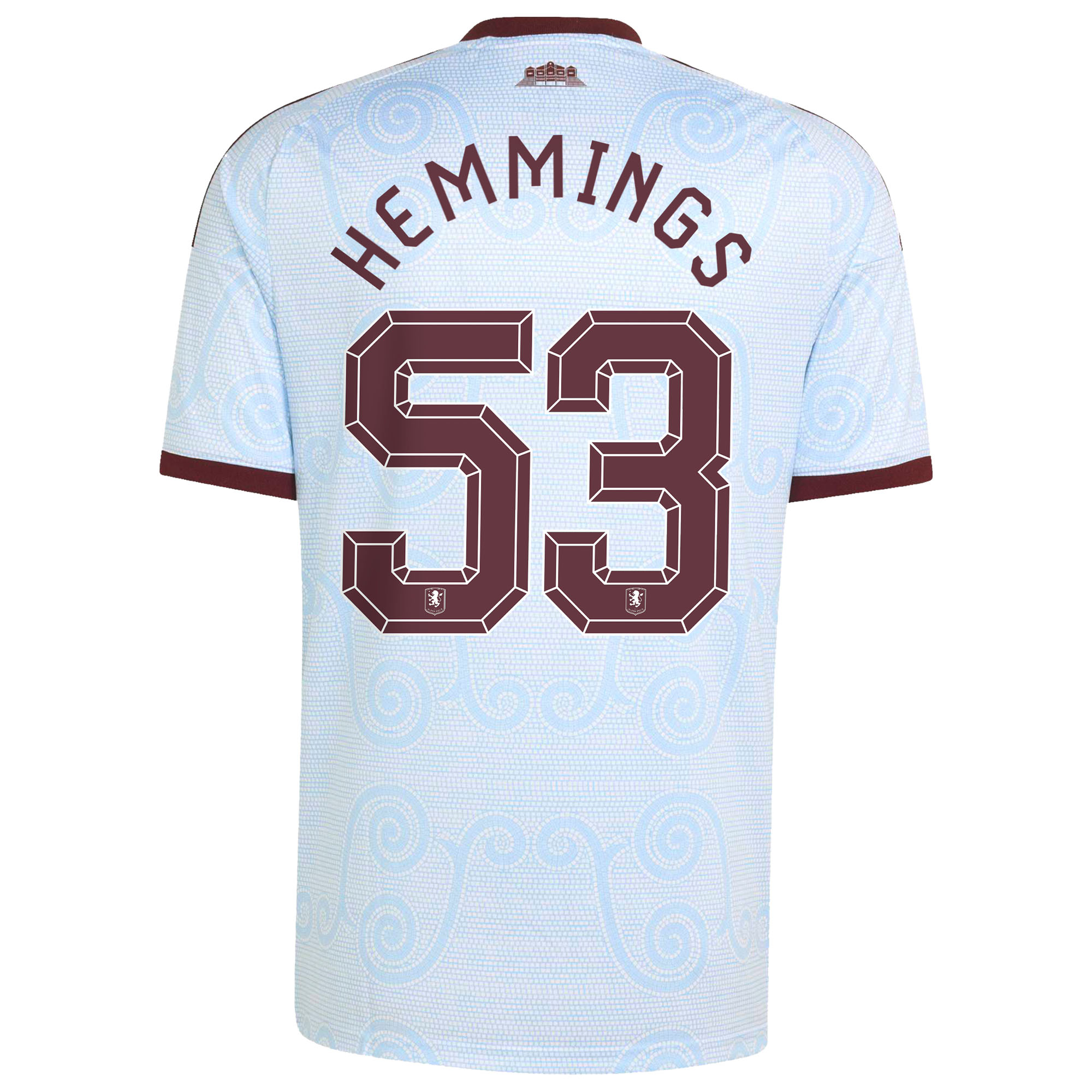 Aston Villa adidas Third Shirt 2026-27 with Hemmings 53 printing, , rebel_hi-res