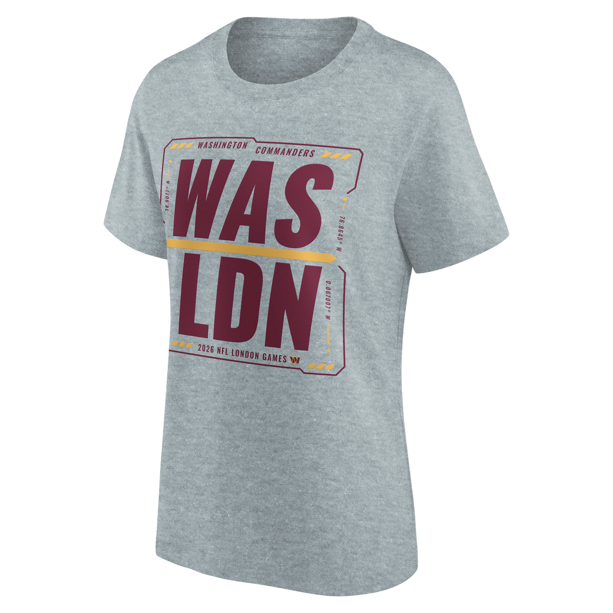 Washington Commanders International City Games 2026 Hometown T-Shirt - London - Womens, , rebel_hi-res