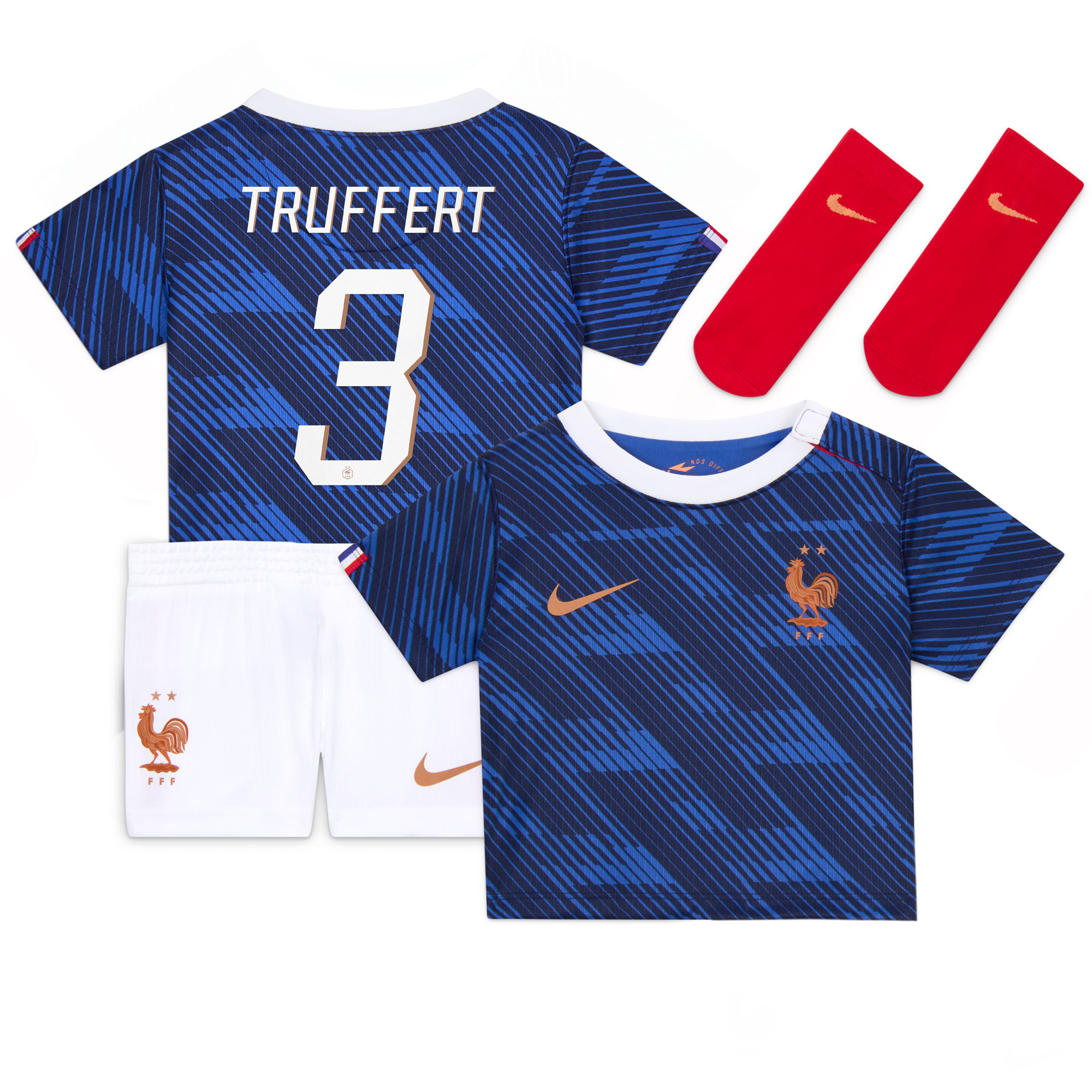 France Nike Home Stadium Mini Kit 2026 - Infants with Truffert 3 printing, , rebel_hi-res