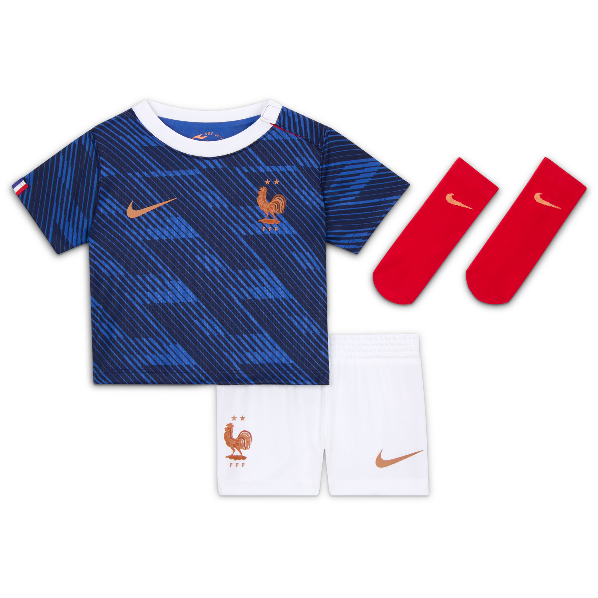 France Nike Home Stadium Mini Kit 2026 - Infants with Lepaul 19 printing, , rebel_hi-res