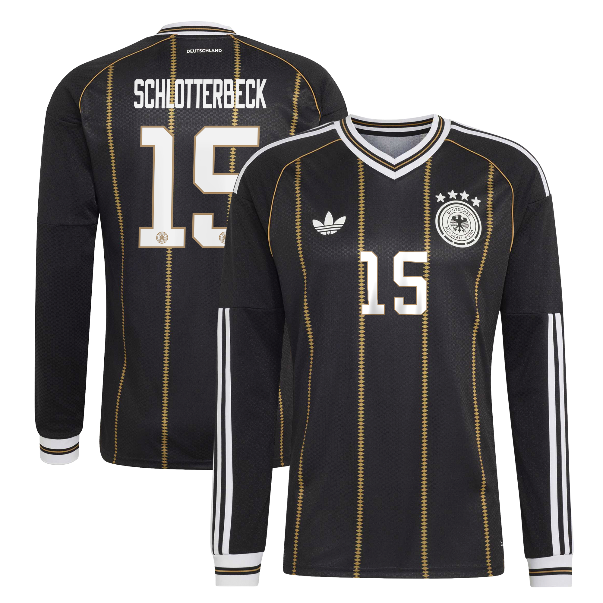Germany National Team adidas Third Shirt 2026 - Long Sleeve with Schlotterbeck 15 printing, , rebel_hi-res