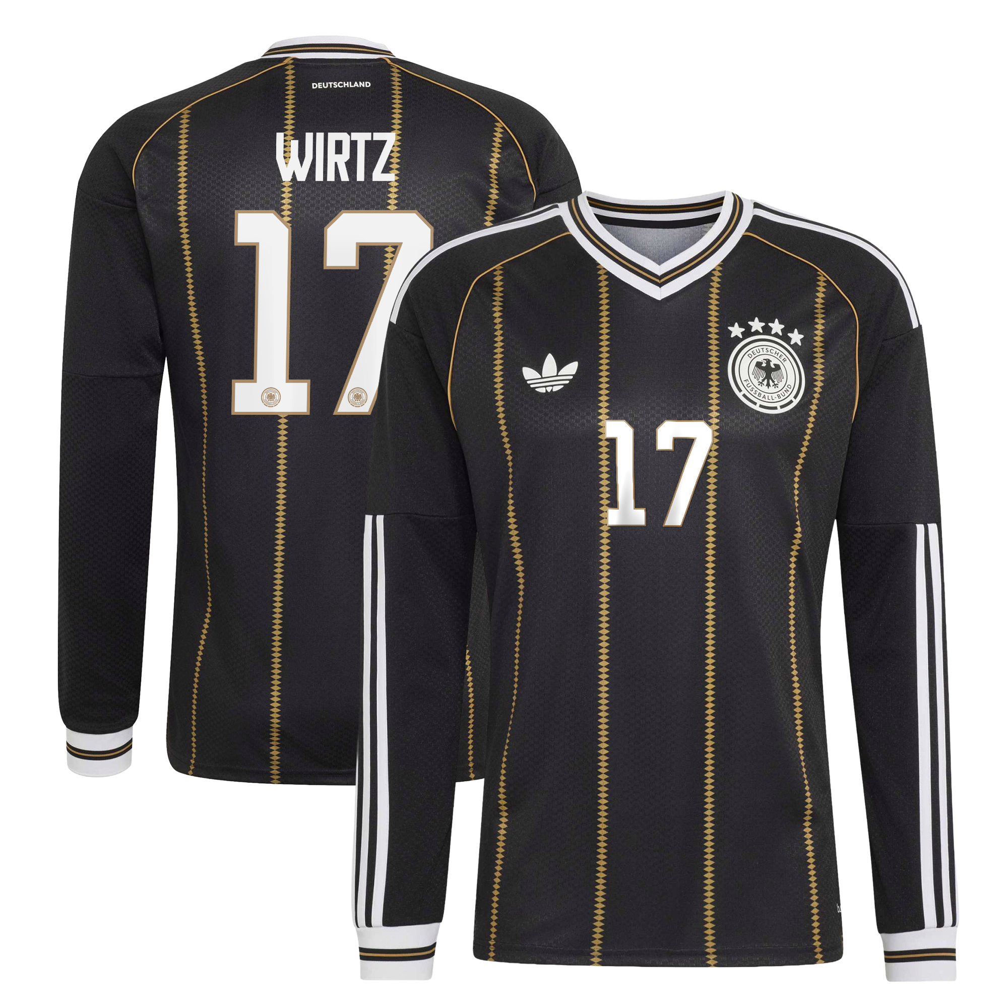Germany National Team adidas Third Shirt 2026 - Long Sleeve with Wirtz 17 printing, , rebel_hi-res