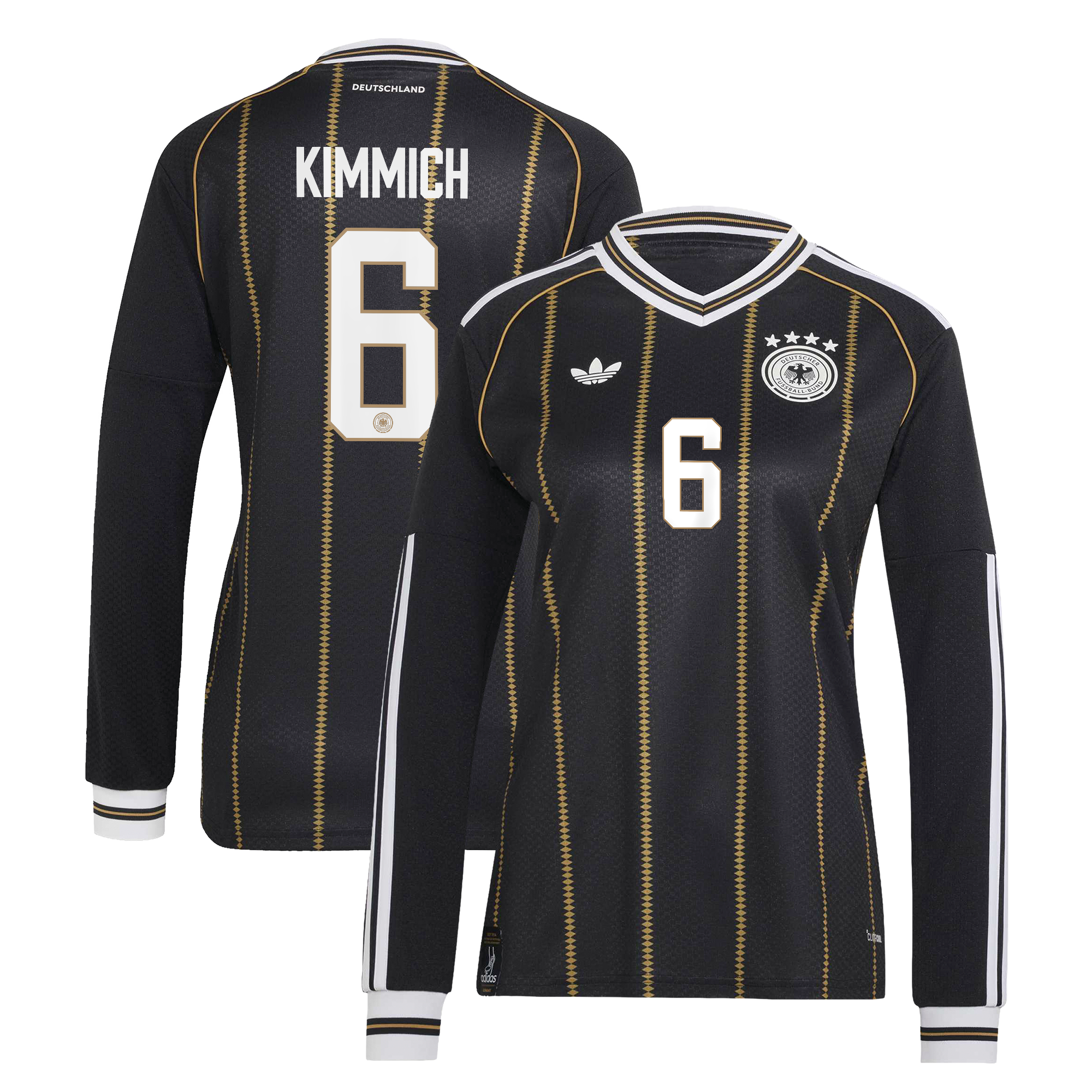 Germany National Team adidas Third Shirt 2026 - Long Sleeve - Womens with Kimmich 6 printing, , rebel_hi-res