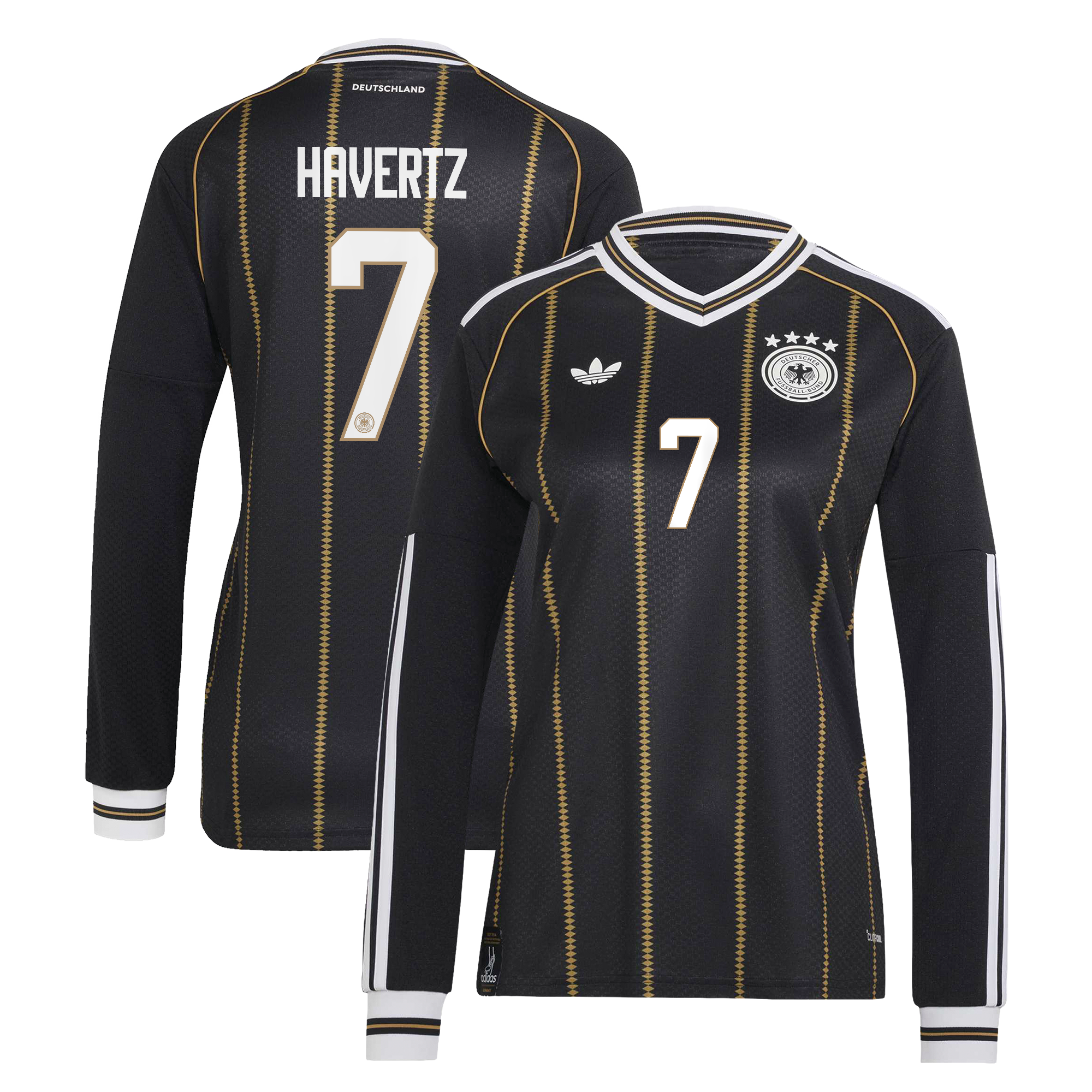 Germany National Team adidas Third Shirt 2026 - Long Sleeve - Womens with Havertz 7 printing, , rebel_hi-res