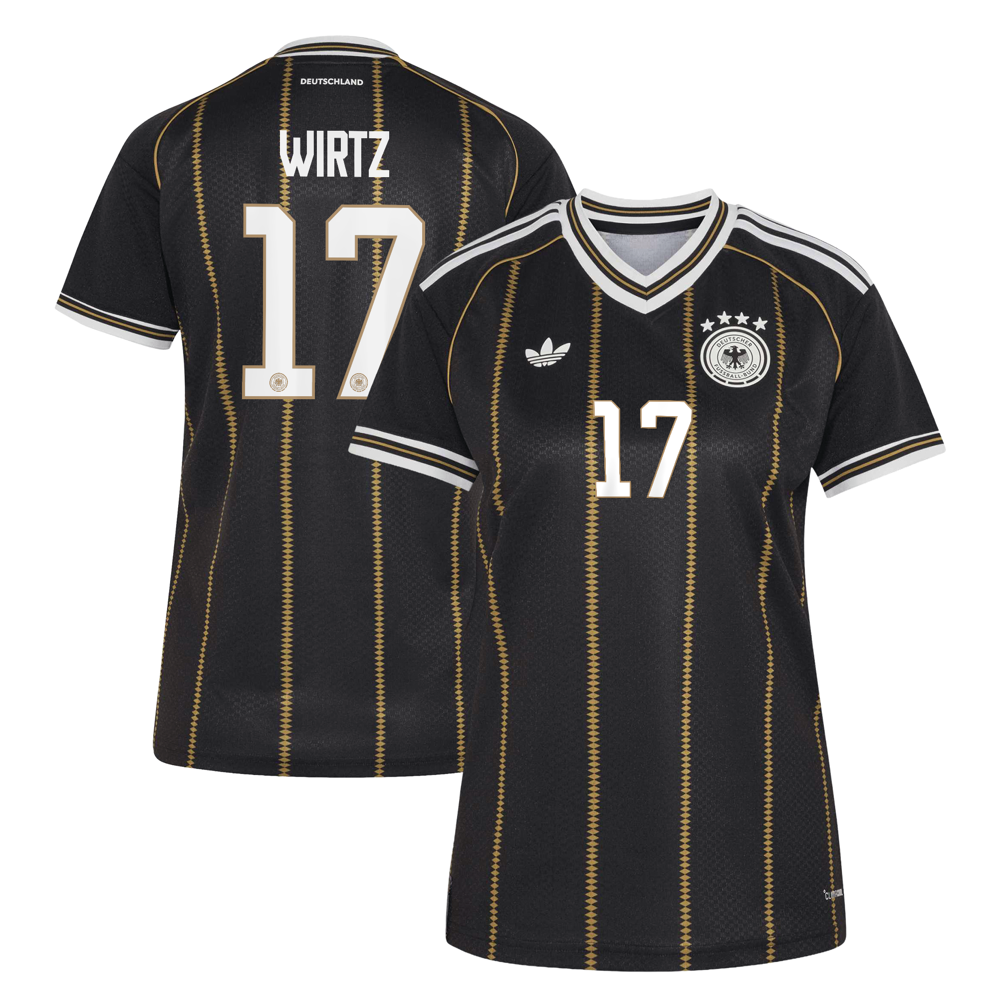 Germany National Team adidas Third Shirt 2026 - Womens with Wirtz 17 printing, , rebel_hi-res