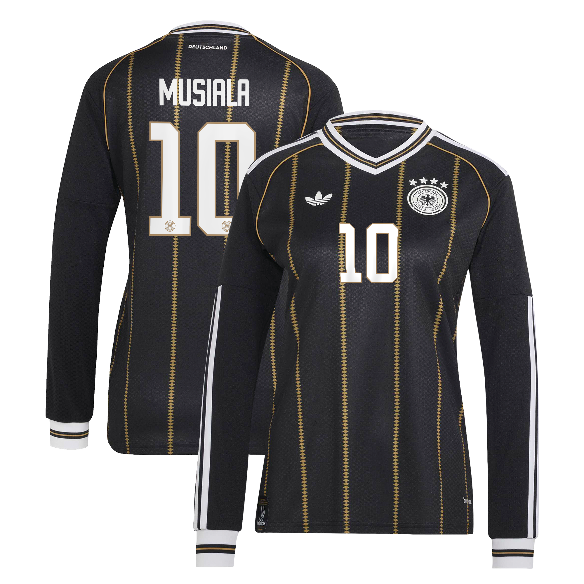 Germany National Team adidas Third Shirt 2026 - Long Sleeve - Womens with Musiala 10 printing, , rebel_hi-res