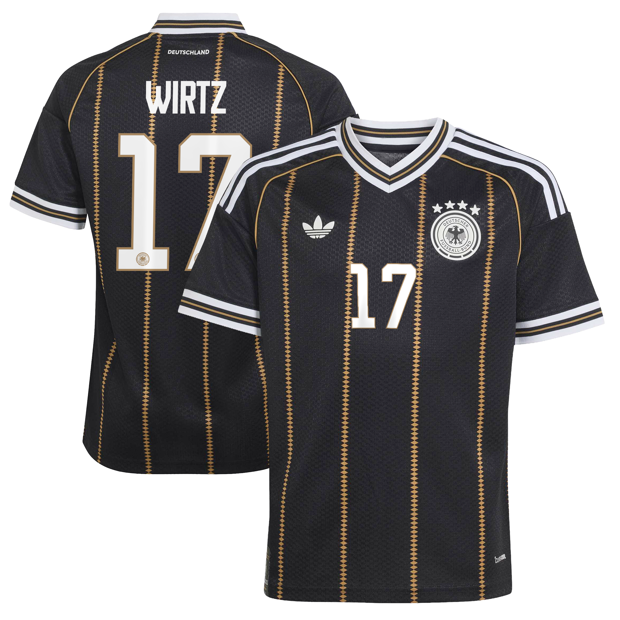 Germany National Team adidas Third Shirt 2026 - Kids with Wirtz 17 printing, , rebel_hi-res