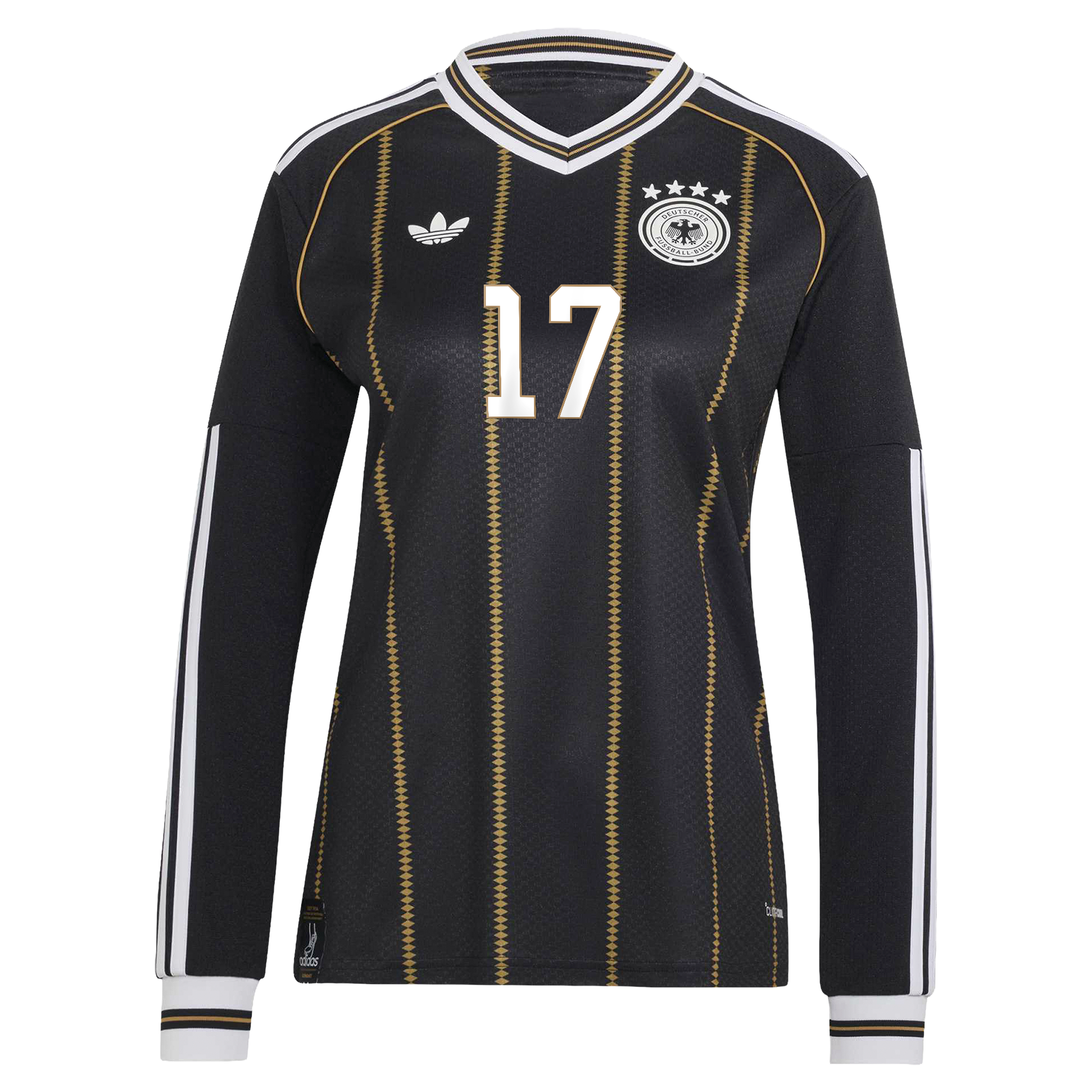 Germany National Team adidas Third Shirt 2026 - Long Sleeve - Womens with Wirtz 17 printing, , rebel_hi-res