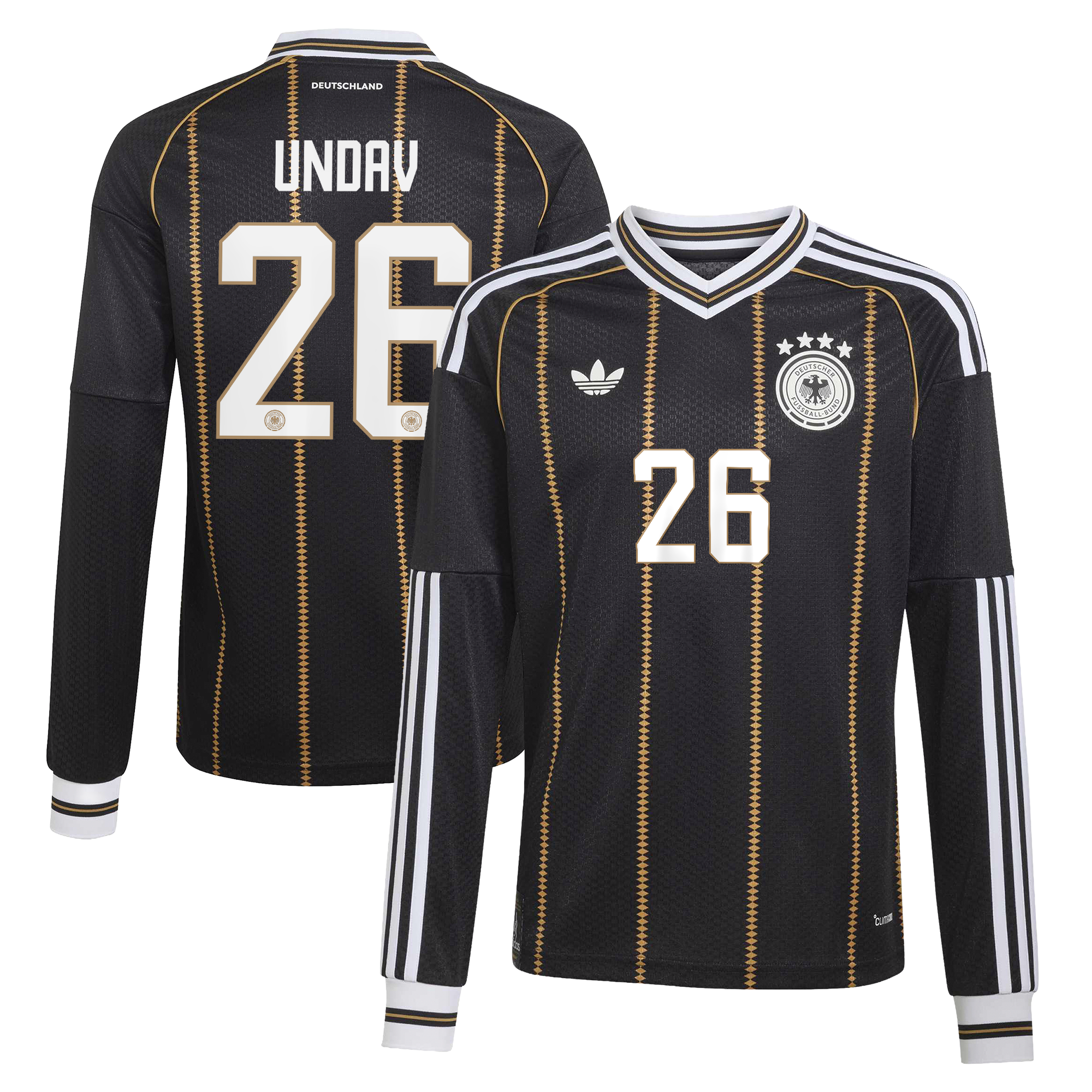Germany National Team adidas Third Shirt 2026 - Long Sleeve - Kids with Undav 26 printing, , rebel_hi-res