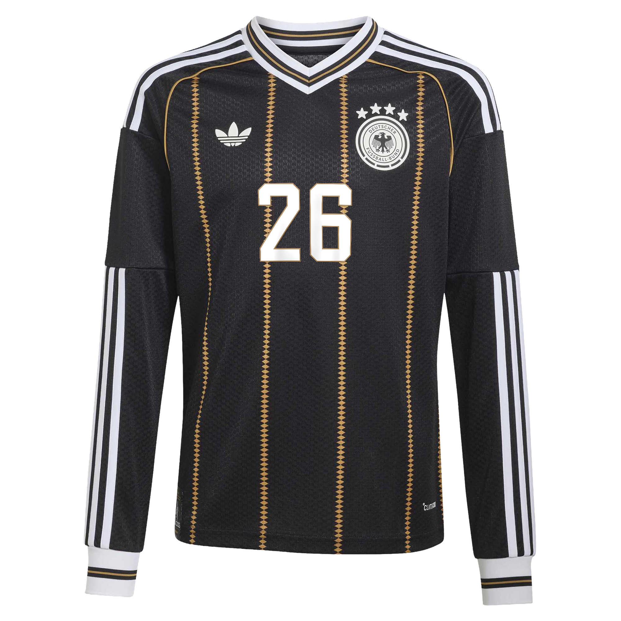 Germany National Team adidas Third Shirt 2026 - Long Sleeve - Kids with Undav 26 printing, , rebel_hi-res