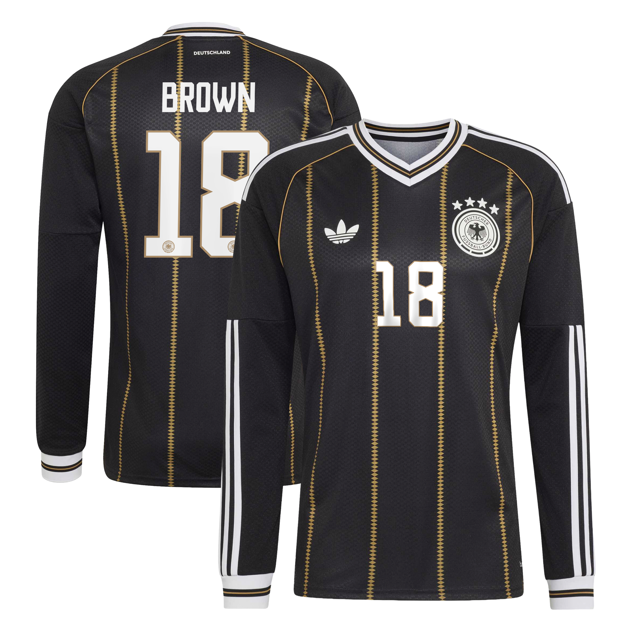 Germany National Team adidas Third Shirt 2026 - Long Sleeve with Brown 18 printing, , rebel_hi-res