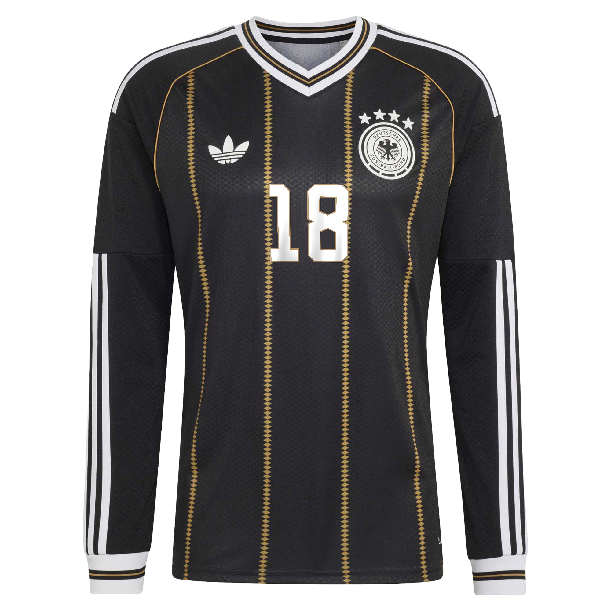 Germany National Team adidas Third Shirt 2026 - Long Sleeve with Brown 18 printing, , rebel_hi-res