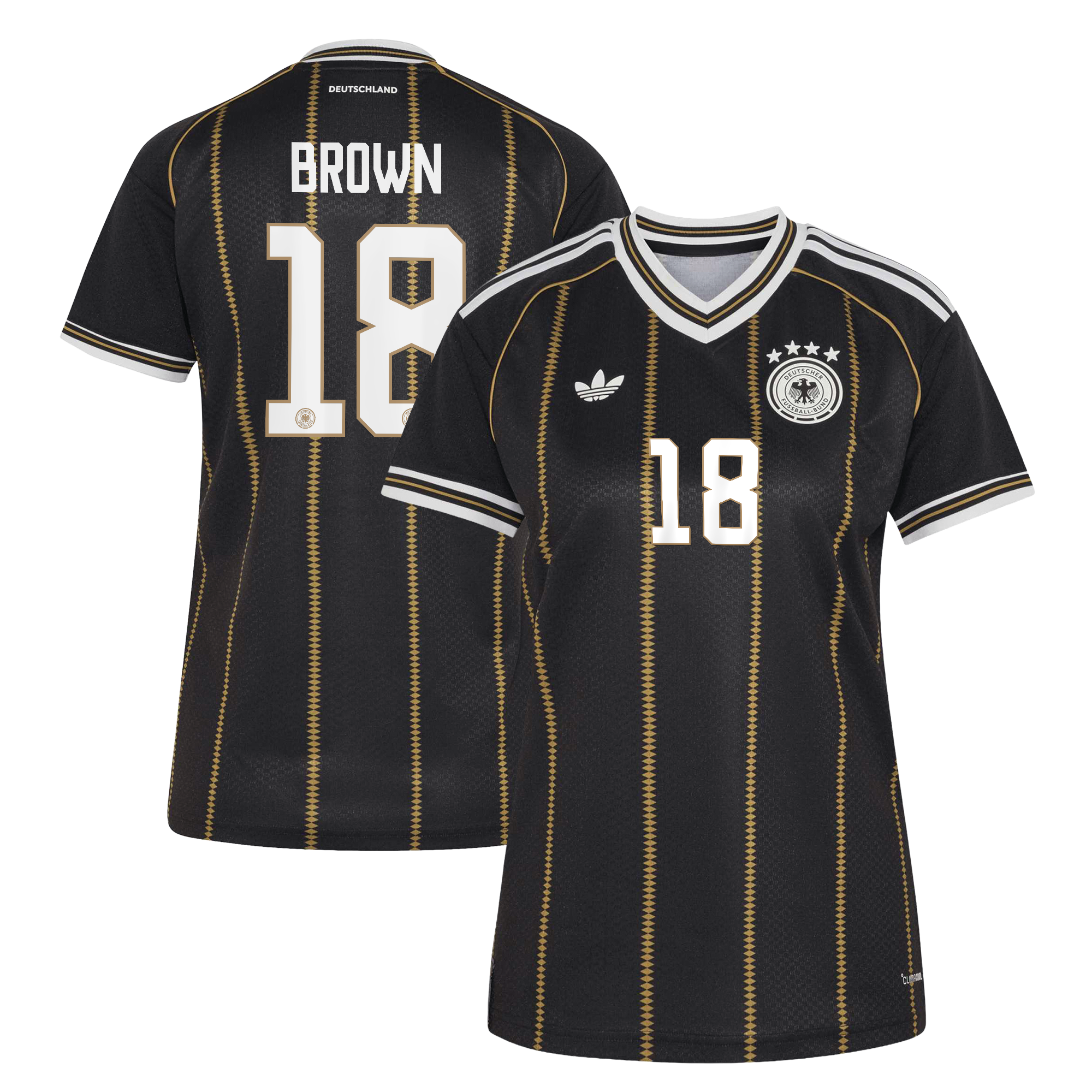 Germany National Team adidas Third Shirt 2026 - Womens with Brown 18 printing, , rebel_hi-res