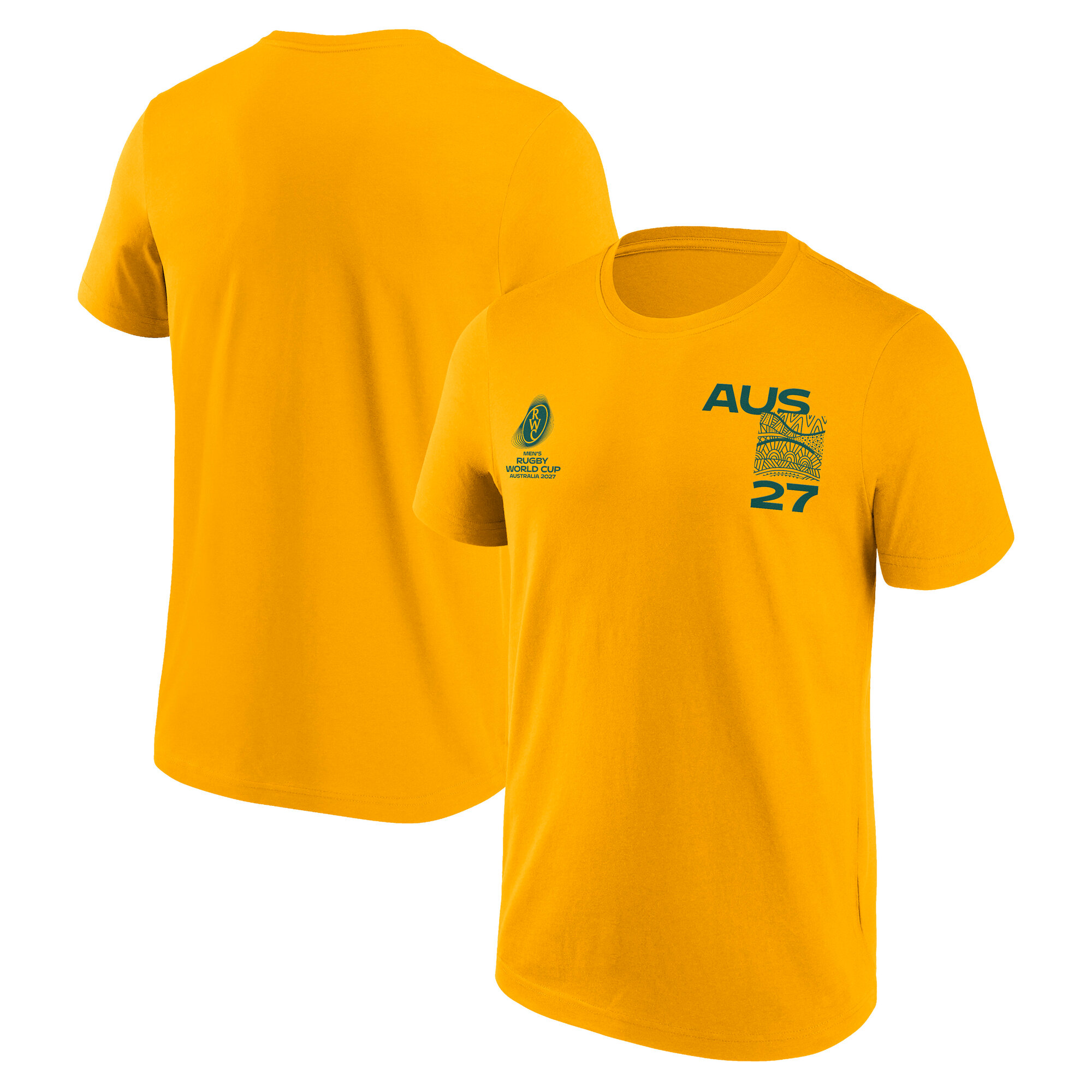 Australia Rugby Supporter Graphic T-Shirt - Gold, , rebel_hi-res