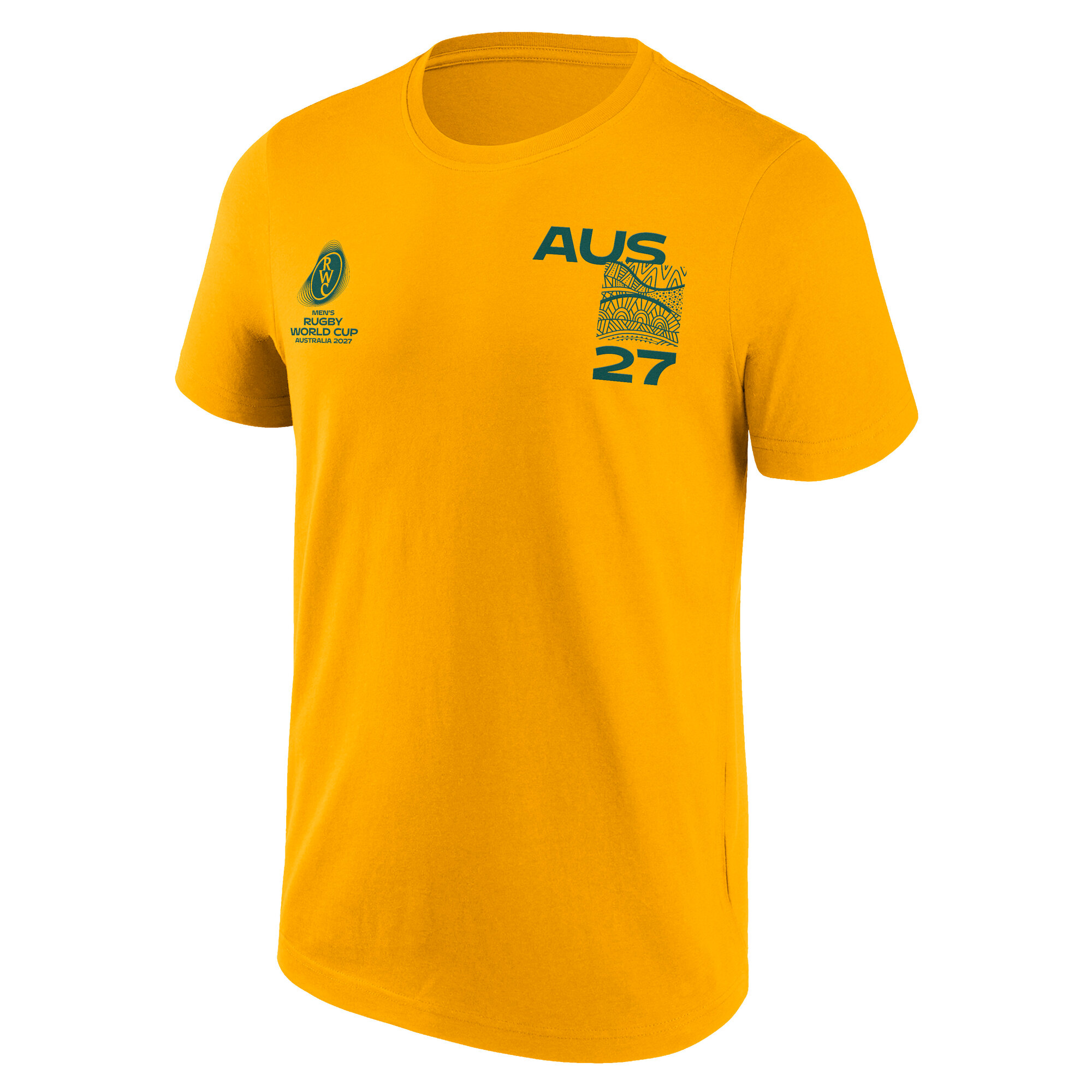 Australia Rugby Supporter Graphic T-Shirt - Gold, , rebel_hi-res