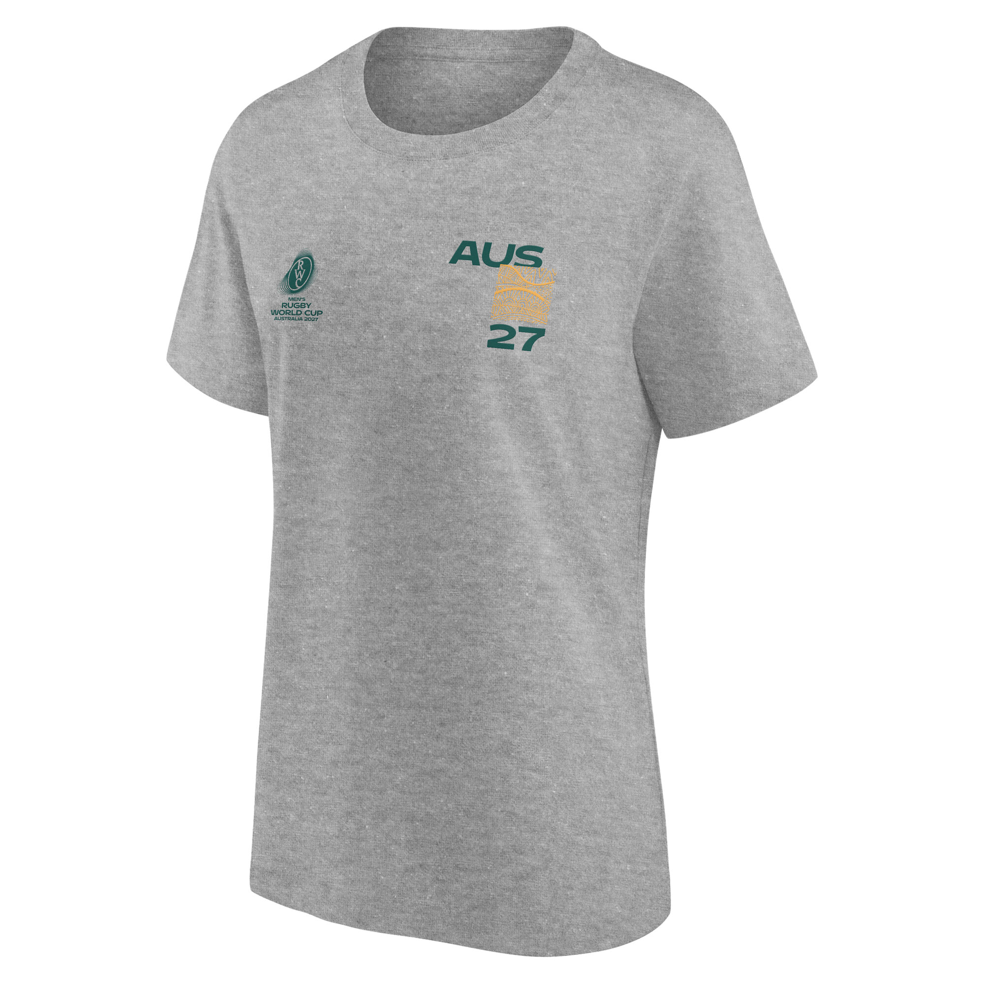 Australia Rugby Supporter Graphic T-Shirt - Grey - Womens, , rebel_hi-res
