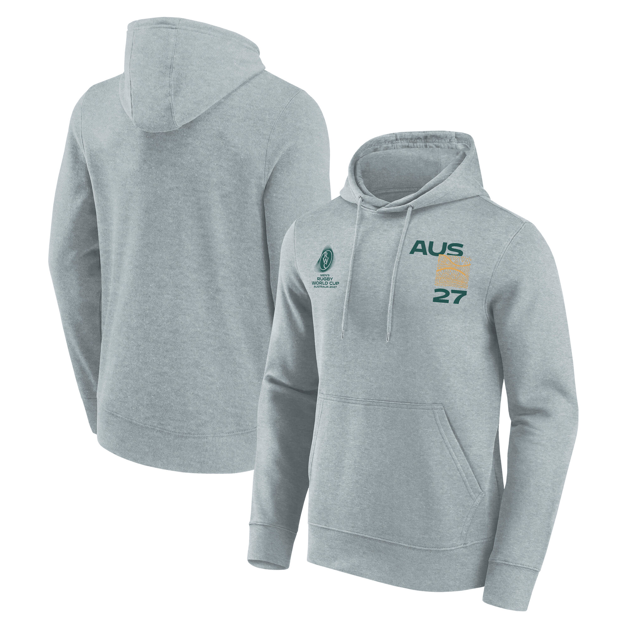 Australia Rugby Supporter Graphic Hoodie - Sports Grey, , rebel_hi-res