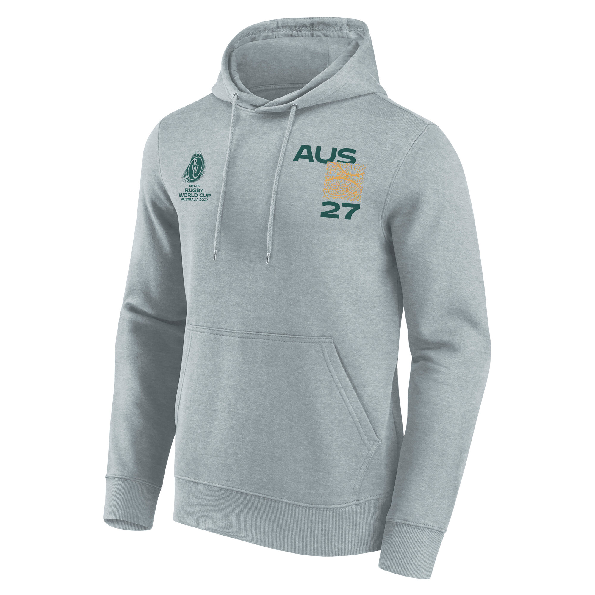 Australia Rugby Supporter Graphic Hoodie - Sports Grey, , rebel_hi-res