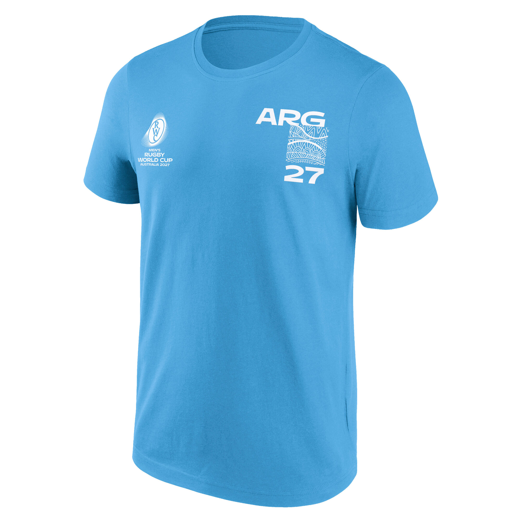 Argentina Rugby Supporter Graphic T-Shirt - Sky, , rebel_hi-res