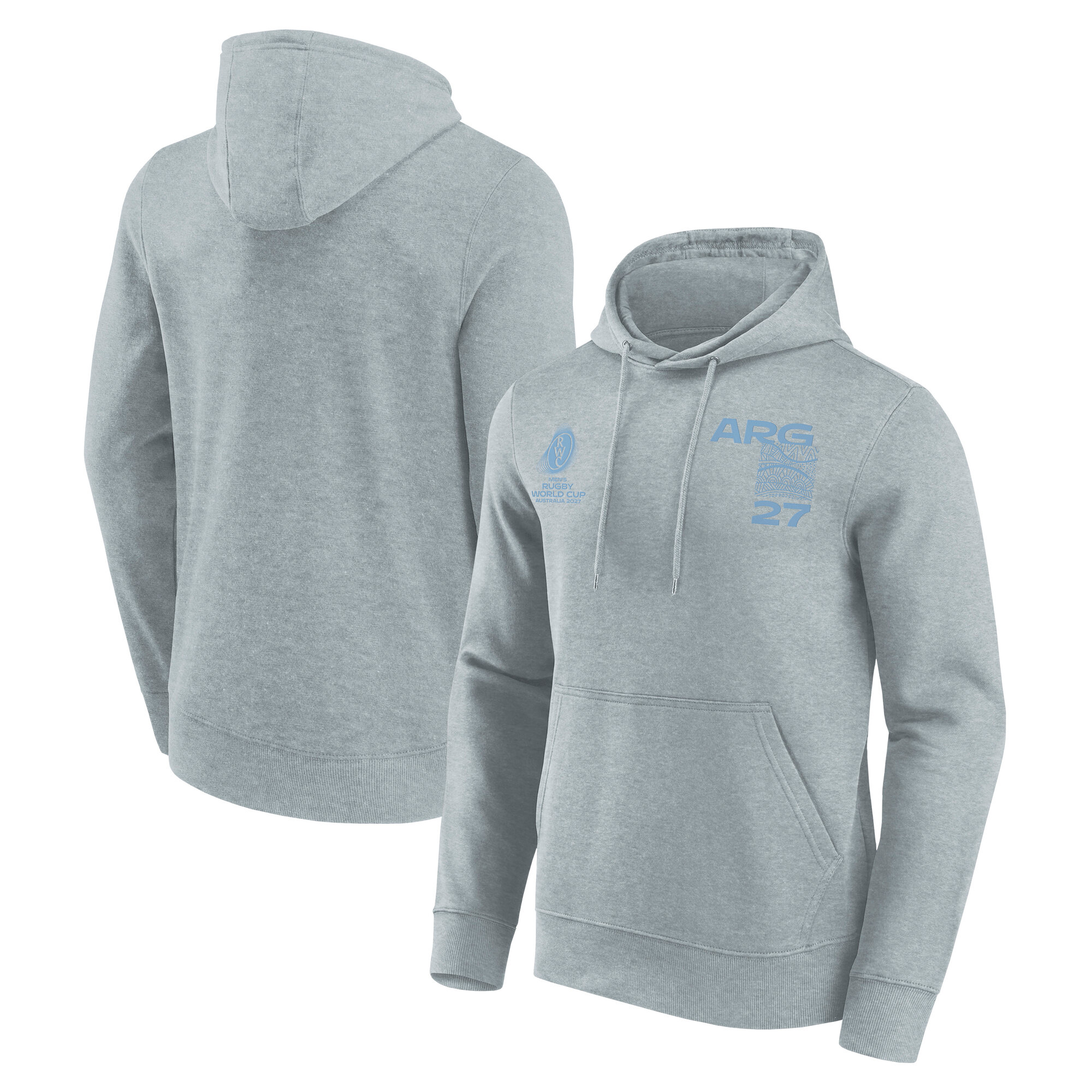 Argentina Rugby Supporter Graphic Hoodie - Sports Grey, , rebel_hi-res