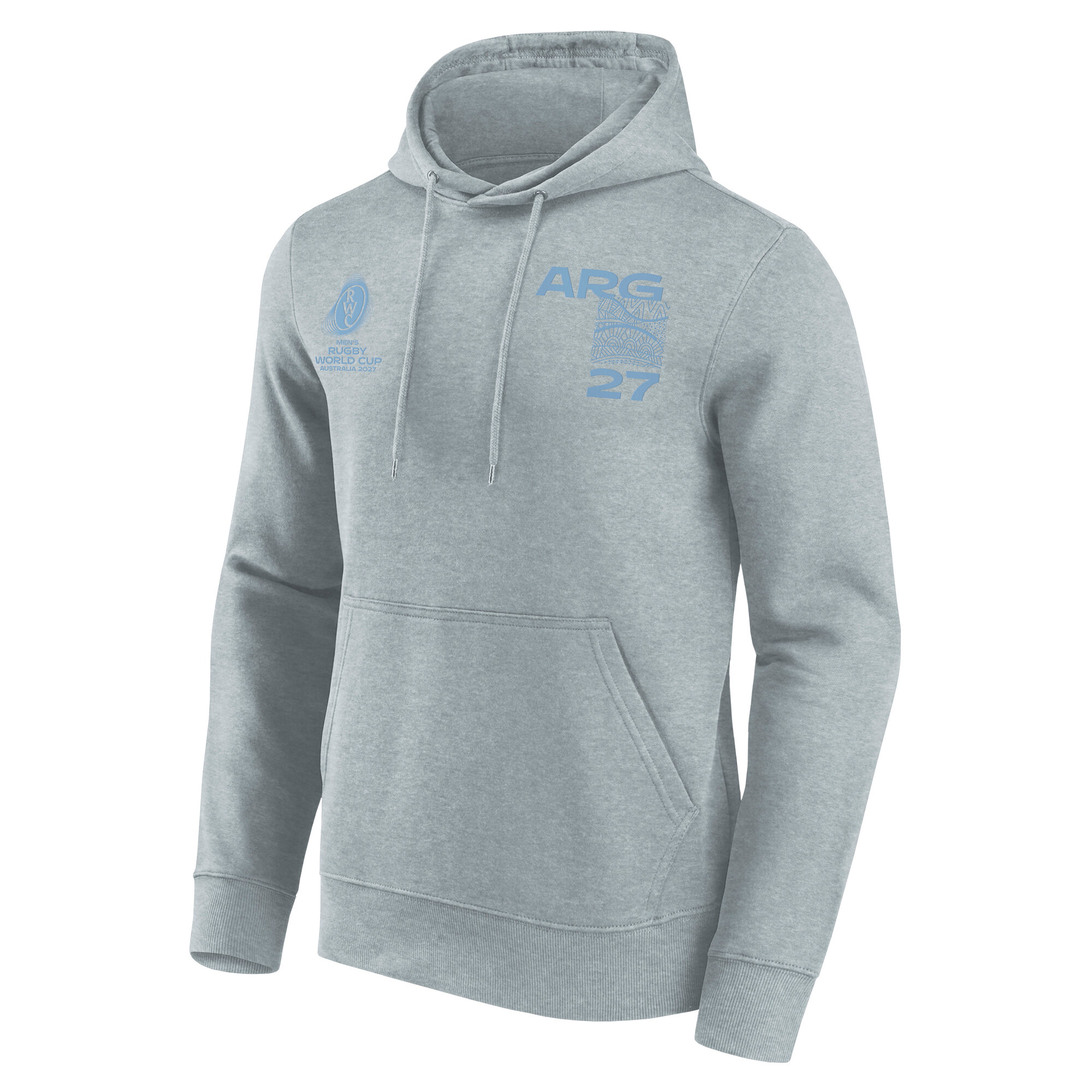 Argentina Rugby Supporter Graphic Hoodie - Sports Grey, , rebel_hi-res