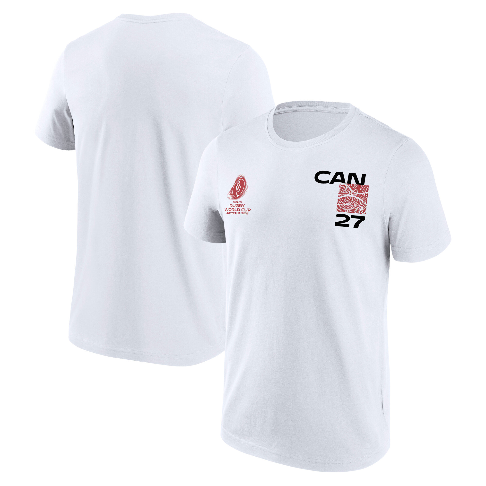 Canada Rugby Supporter Graphic T-Shirt - White, , rebel_hi-res
