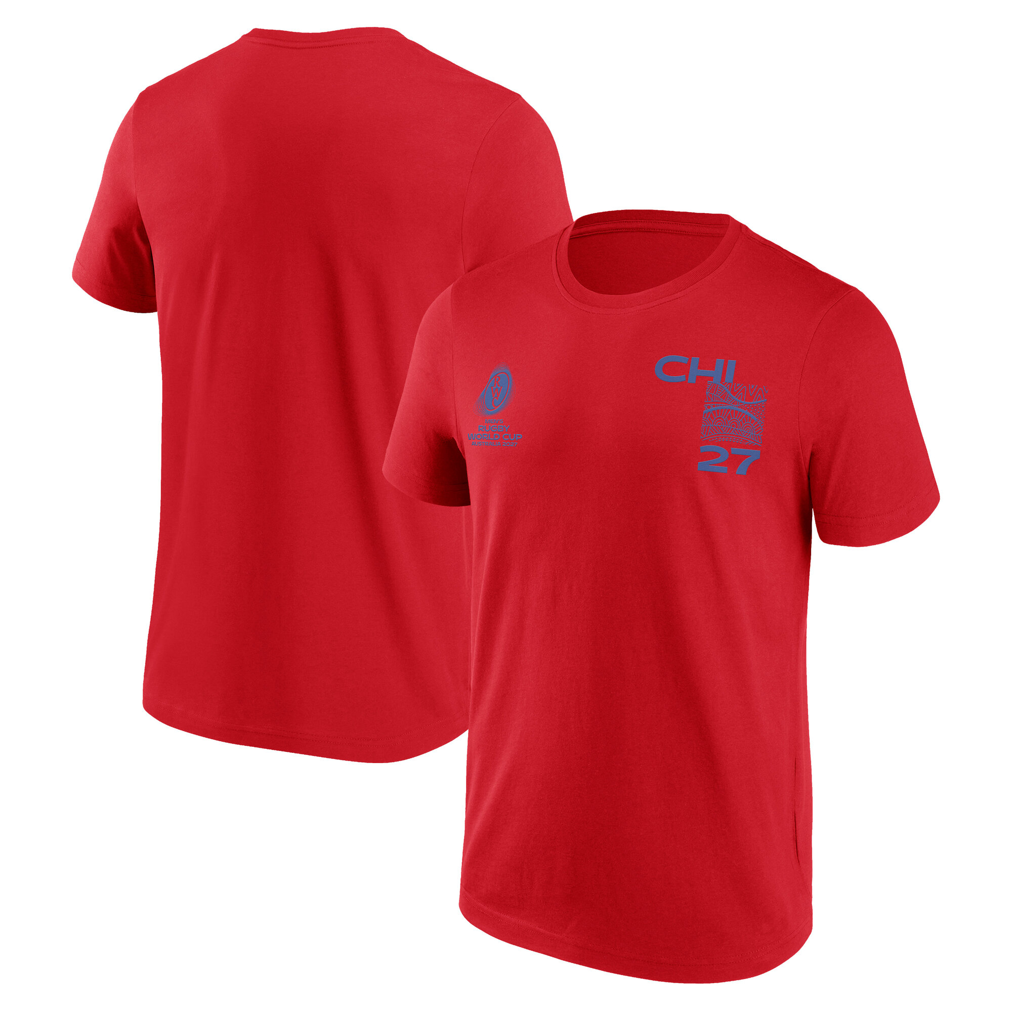 Chile Rugby Supporter Graphic T-Shirt - Red, , rebel_hi-res
