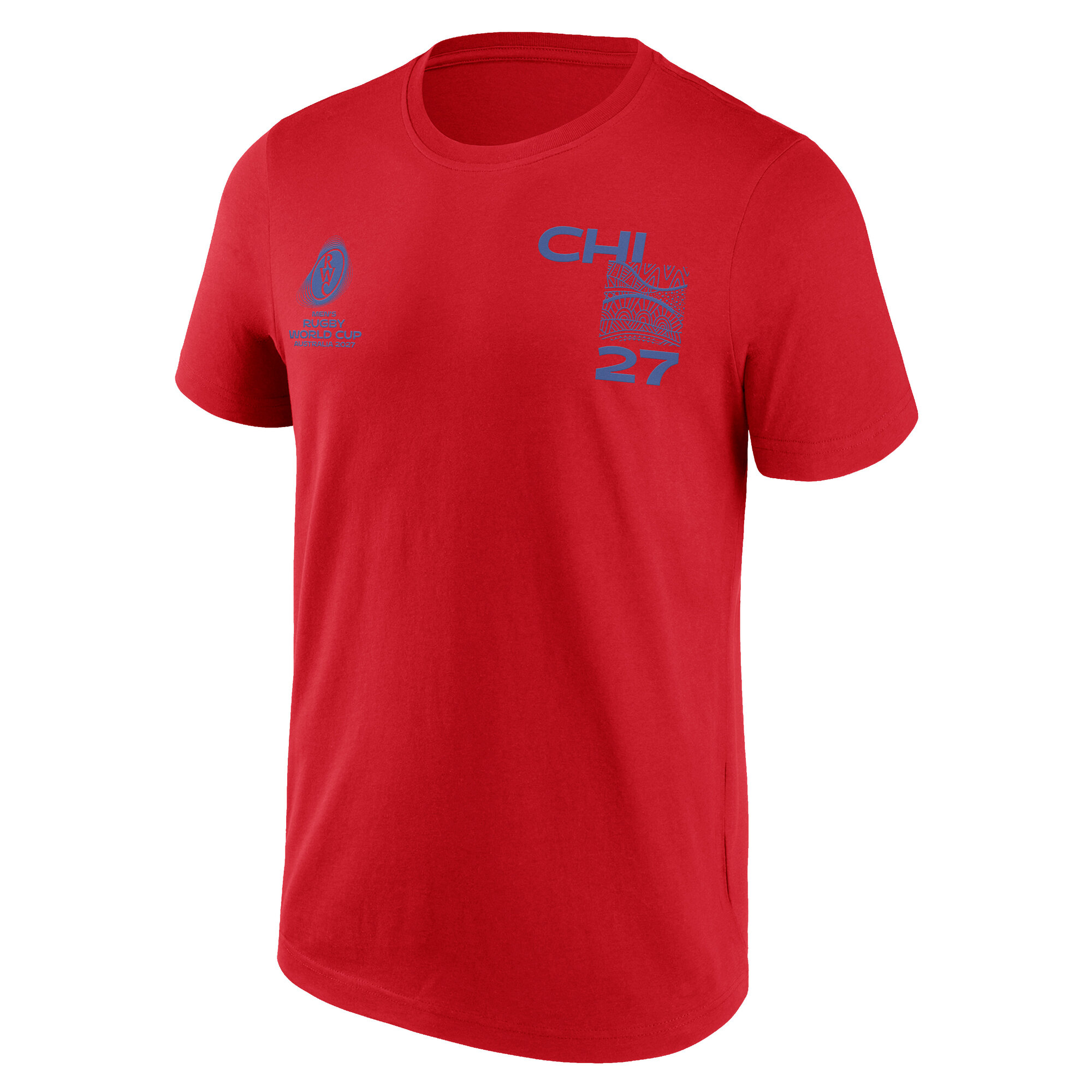 Chile Rugby Supporter Graphic T-Shirt - Red, , rebel_hi-res