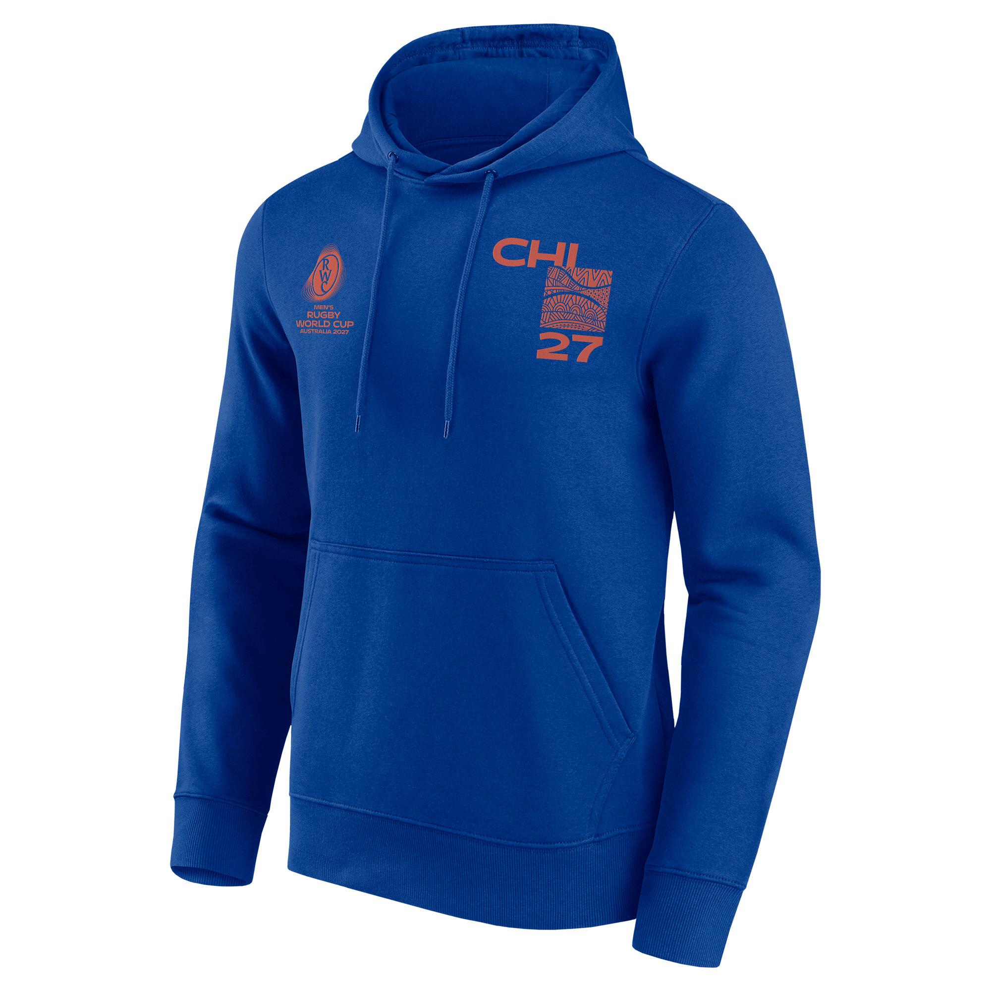 Chile Rugby Supporter Graphic Hoodie - Royal, , rebel_hi-res