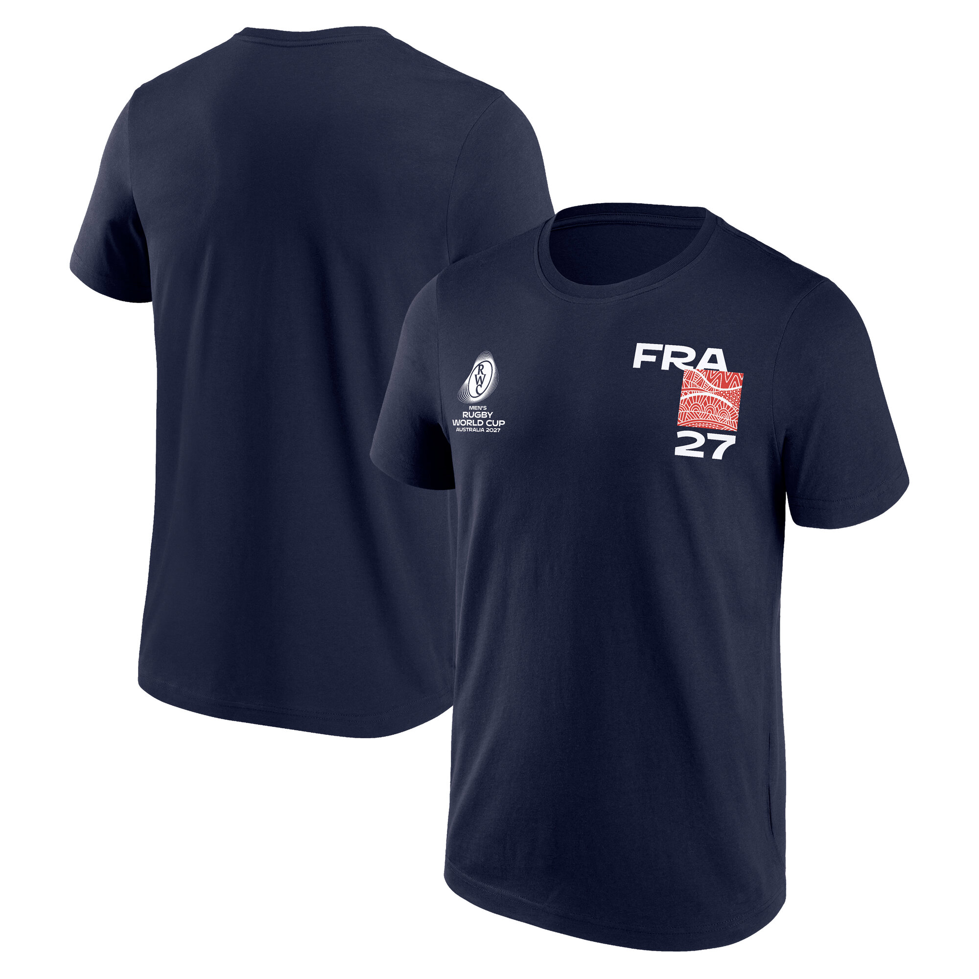France Rugby Supporter Graphic T-Shirt - Navy, , rebel_hi-res