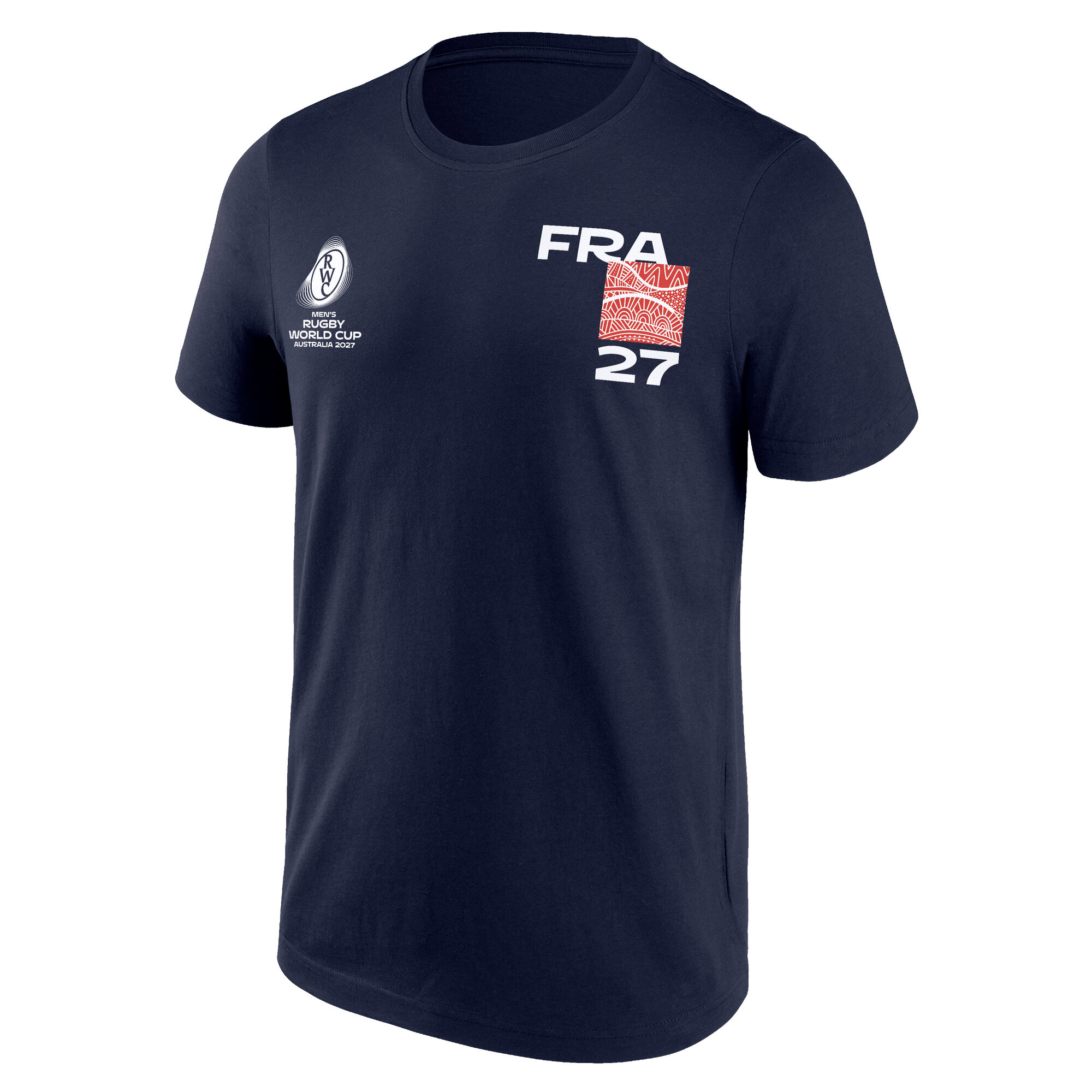 France Rugby Supporter Graphic T-Shirt - Navy, , rebel_hi-res