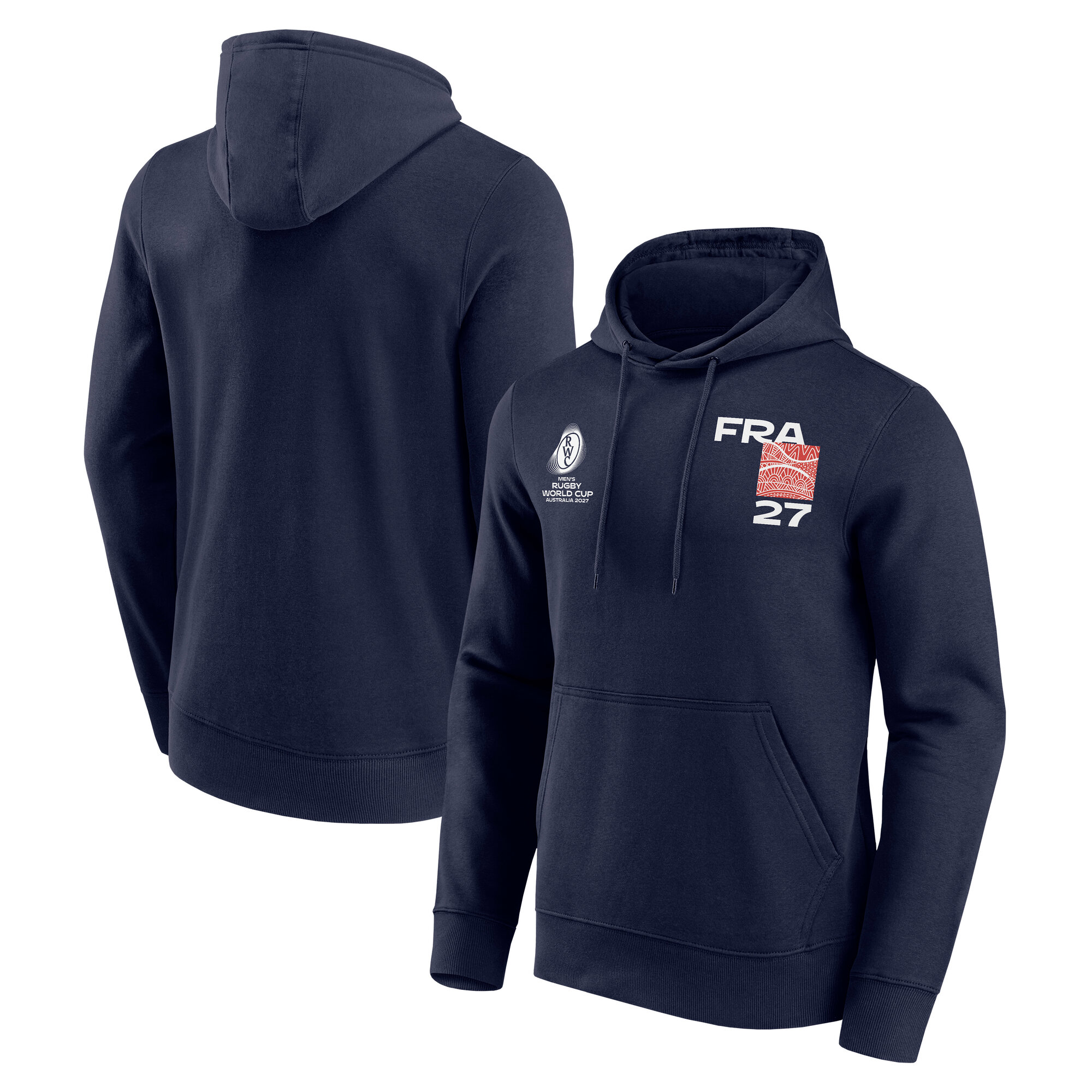 France Rugby Supporter Graphic Hoodie - Navy, , rebel_hi-res