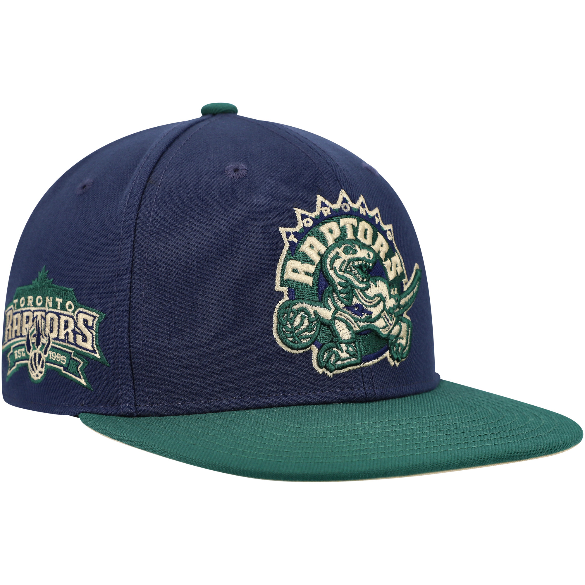 NBA Men's Mitchell & Ness Navy/Green Toronto Raptors Hardwood Classics ...